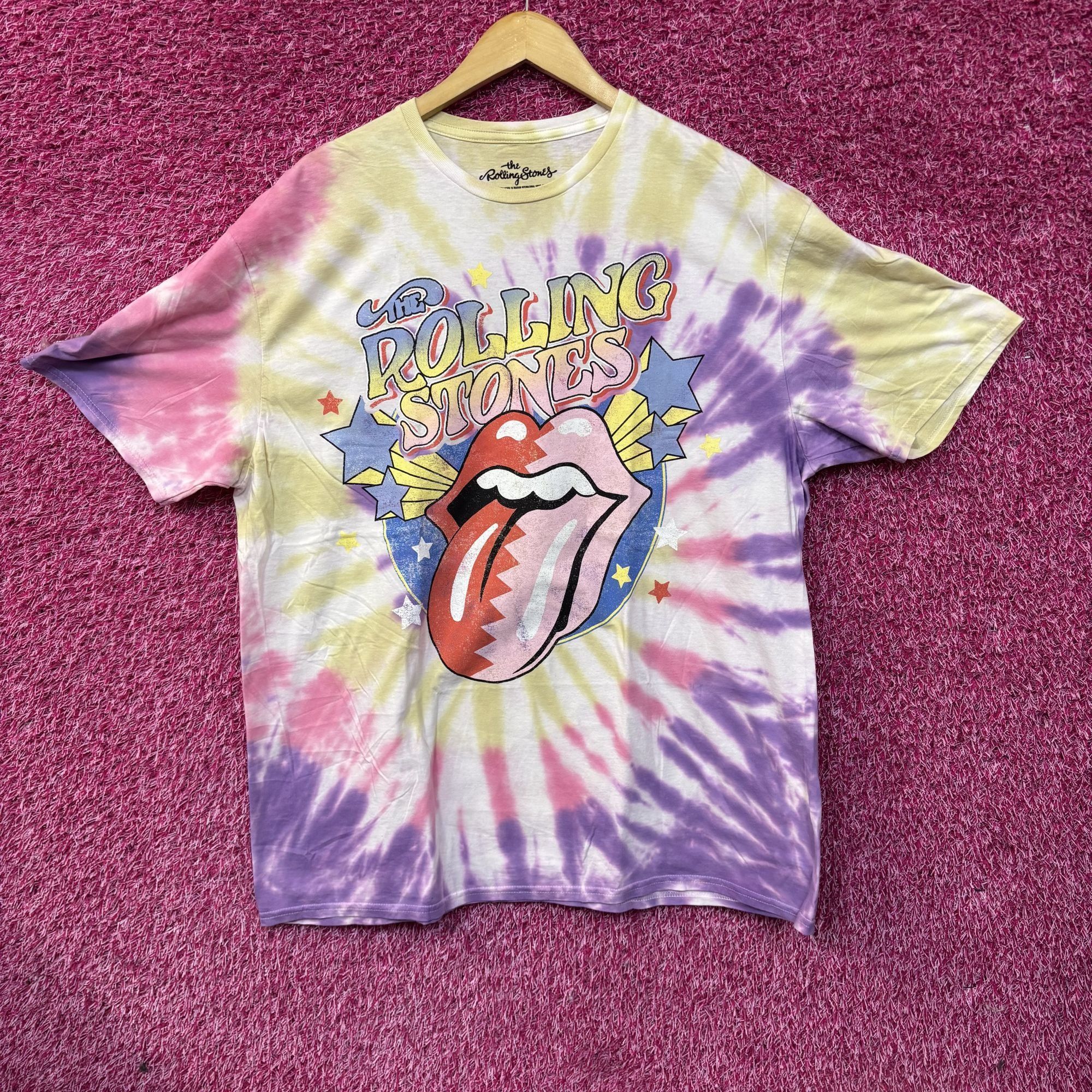 The Rolling Stones Rolling Stones Hot lips Sunset Tie Dye T-Shirt XL Size US XL / EU 56 / 4 - 1 Thumbnail