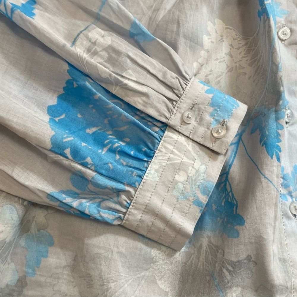 Calvin Klein NWT New Calvin Klein Floral Print Square Neck Long Sleeve V Size L / US 10 / IT 46 - 9 Thumbnail