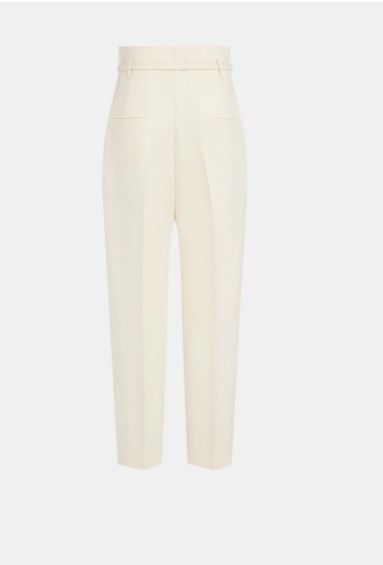 Dior o1w1db10924 Wool And Silk Pant in Ecru Size 34" / US 12 / IT 48 - 2 Thumbnail