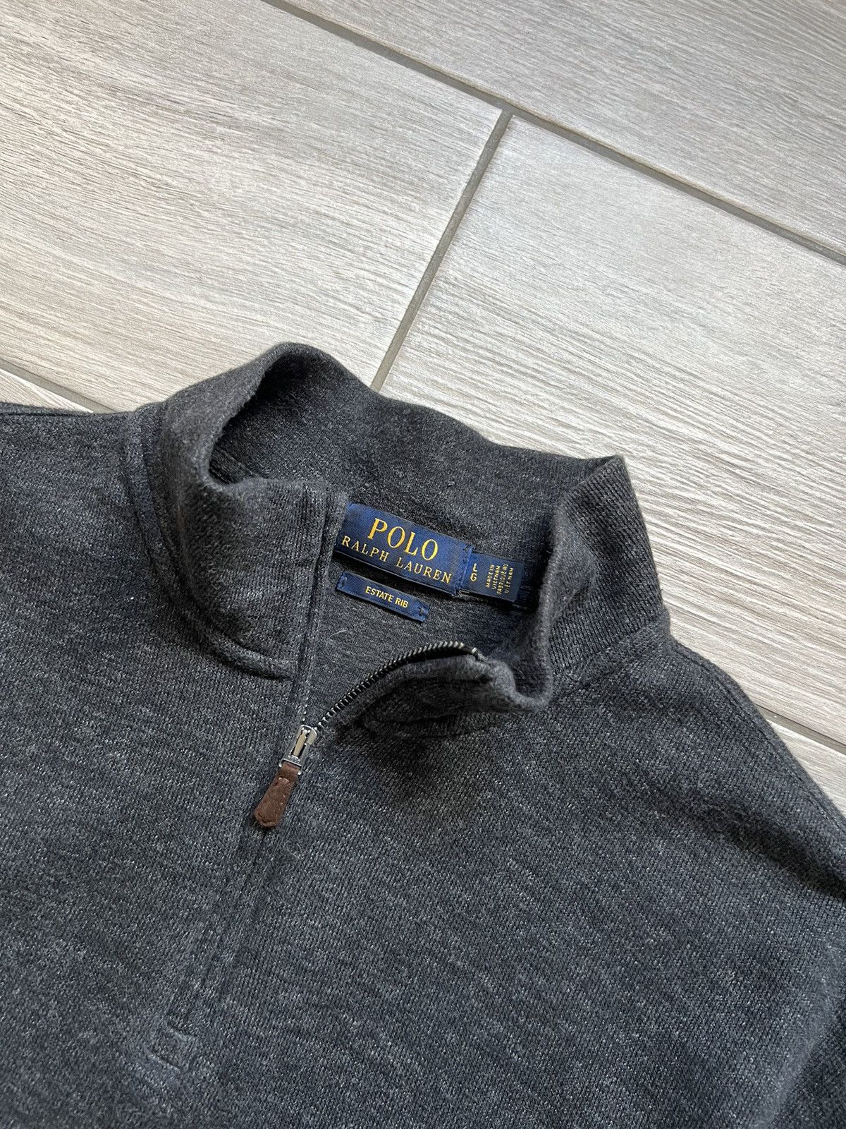 Polo Ralph Lauren × Vintage Vintage Y2K Polo Ralph Lauren 1/4 zip Old Money Sweatshirt Size US L / EU 52-54 / 3 - 7 Thumbnail