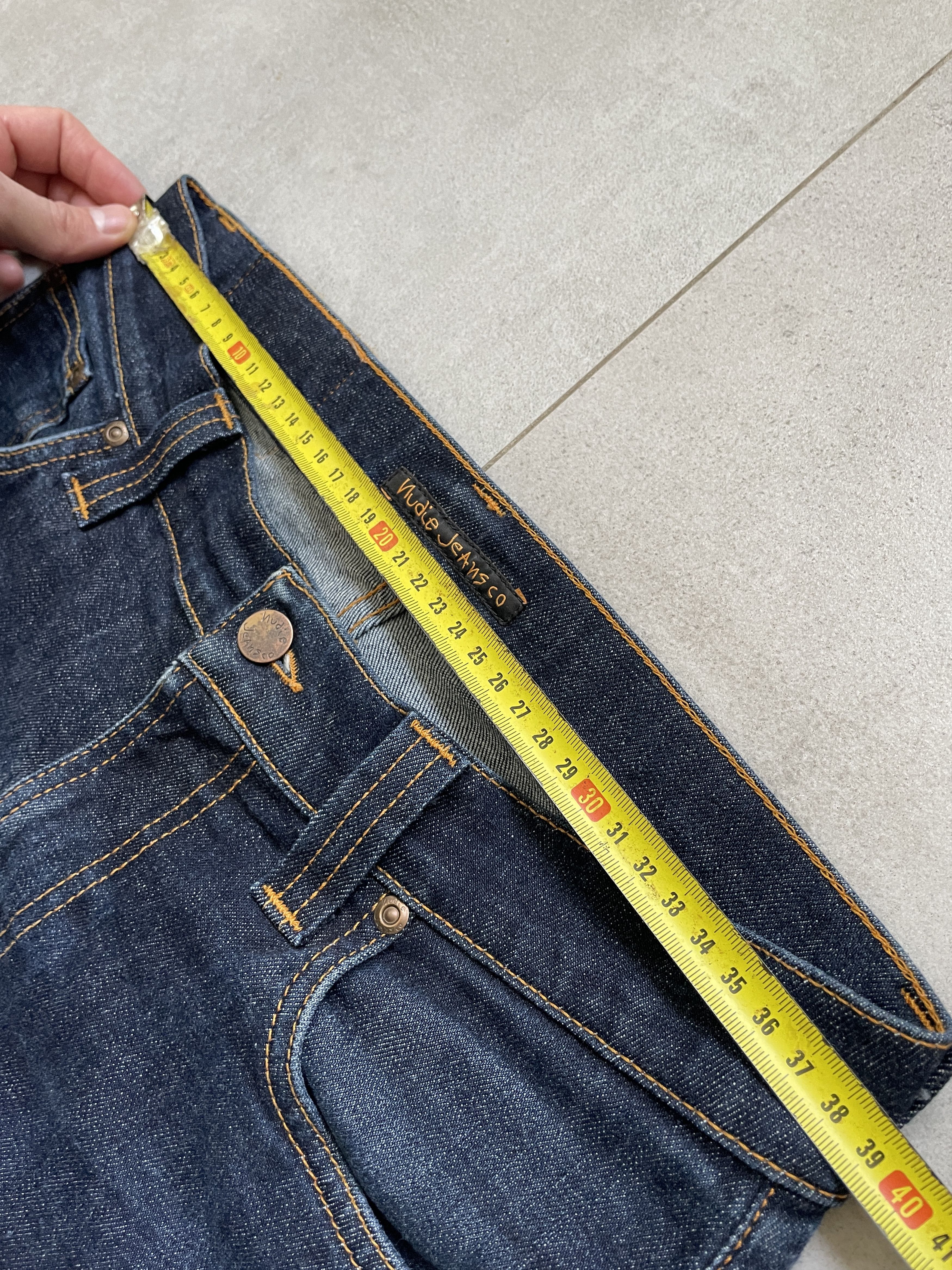 Japanese Brand × Jean × Nudie Jeans NAVY DENIM NUDIE JEANS THIN FINN SLKINNY DENIM Size US 31 - 9 Thumbnail
