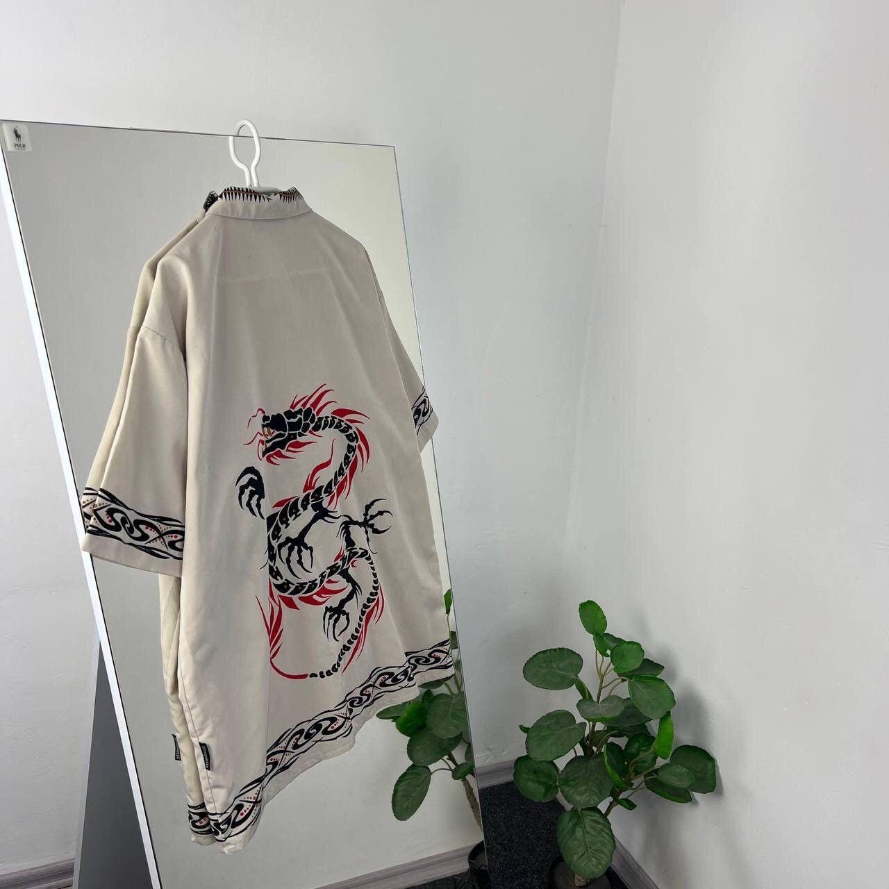 Vintage Dragon Vintage Shorts Sleeve Shirt Big Print Y2k Style Size US XL / EU 56 / 4 - 3 Thumbnail