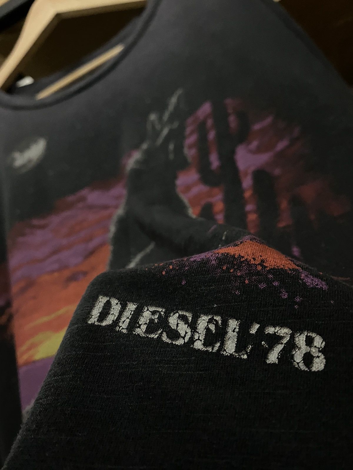 Diesel × Marlboro × Vintage Vintage Diesel 78 Night Dessert Wolf Malboro Style Tshirt Size US XL / EU 56 / 4 - 3 Thumbnail