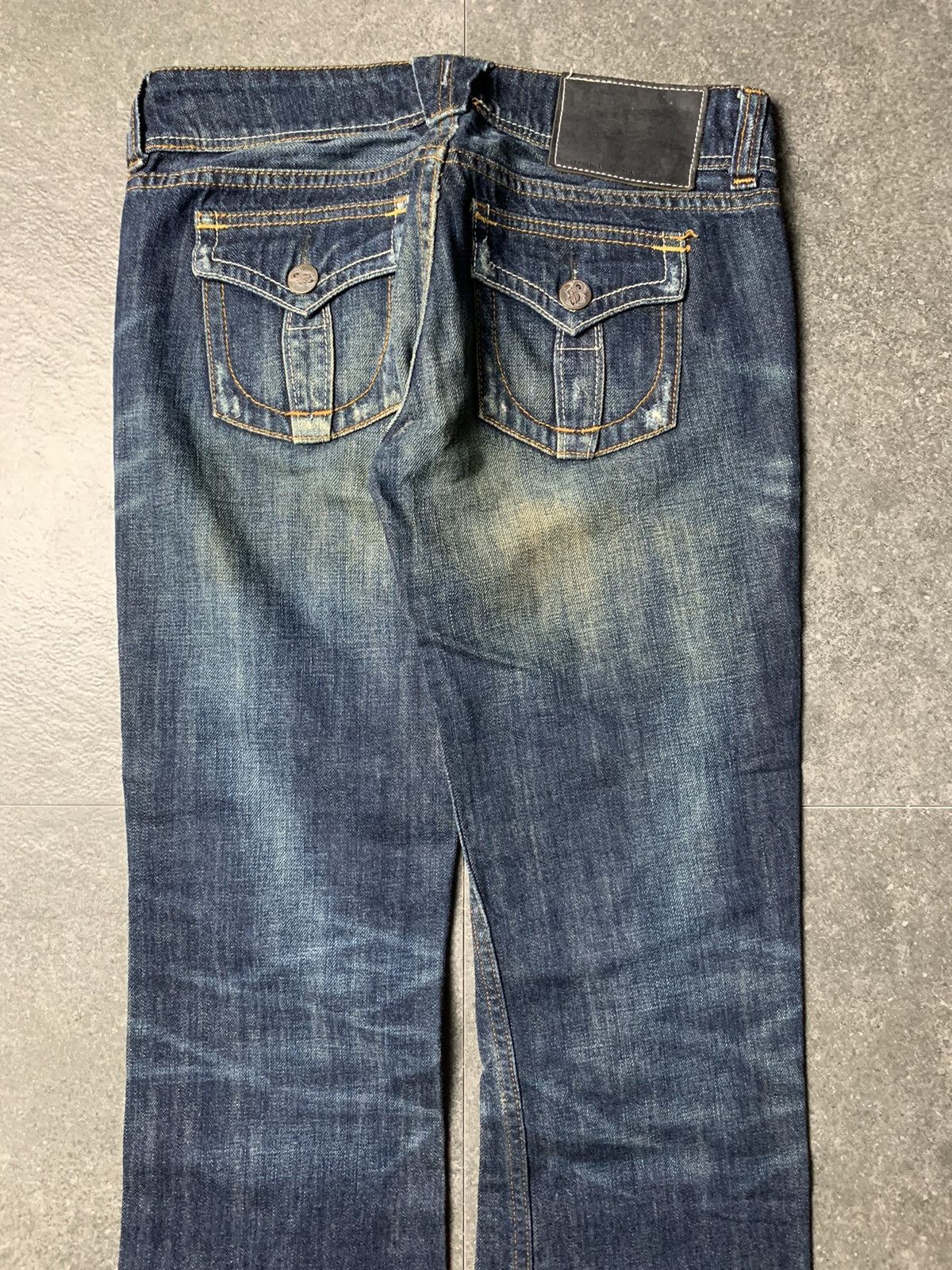 Japanese Brand 2000s RNA Japan Mud Washed Bootcut Jeans Size US 27 - 9 Thumbnail