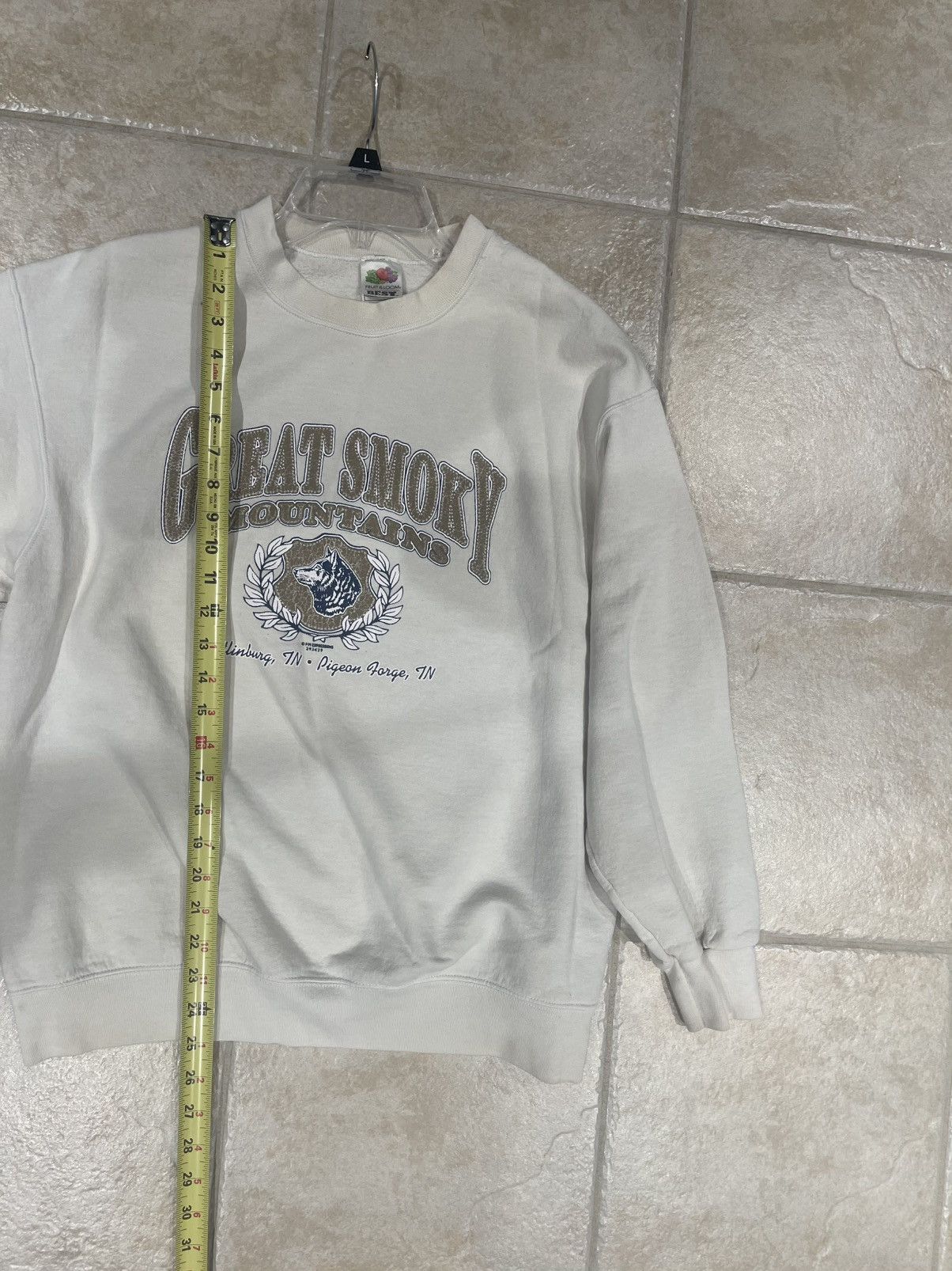 Fruit Of The Loom Vintage 1990s Great Smokey Mountains Sweatshirt (L) Size US L / EU 52-54 / 3 - 5 Thumbnail