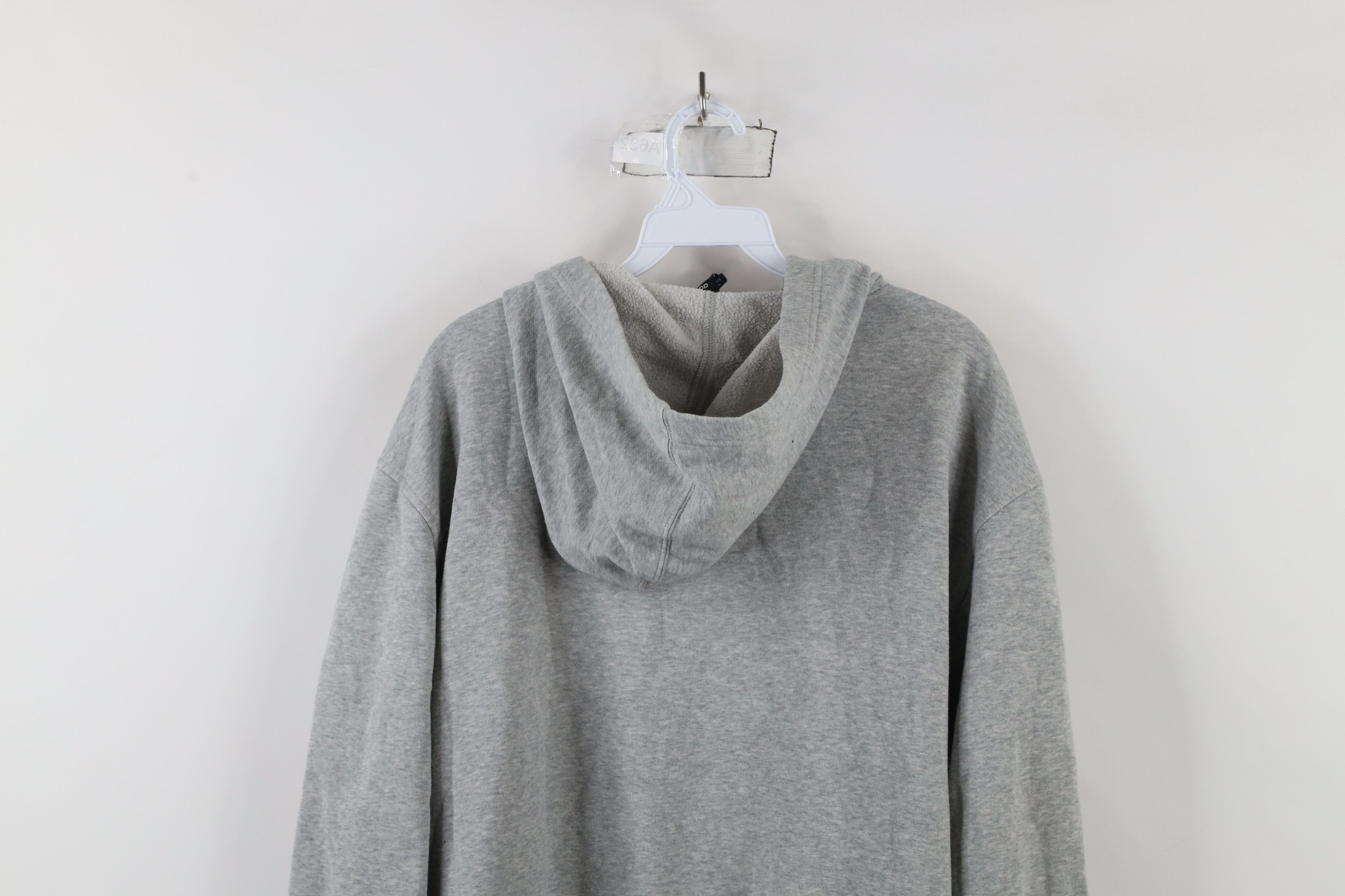 Adidas × Vintage Vintage Adidas Spell Out Striped Hoodie Sweatshirt Gray Size US L / EU 52-54 / 3 - 12 Thumbnail