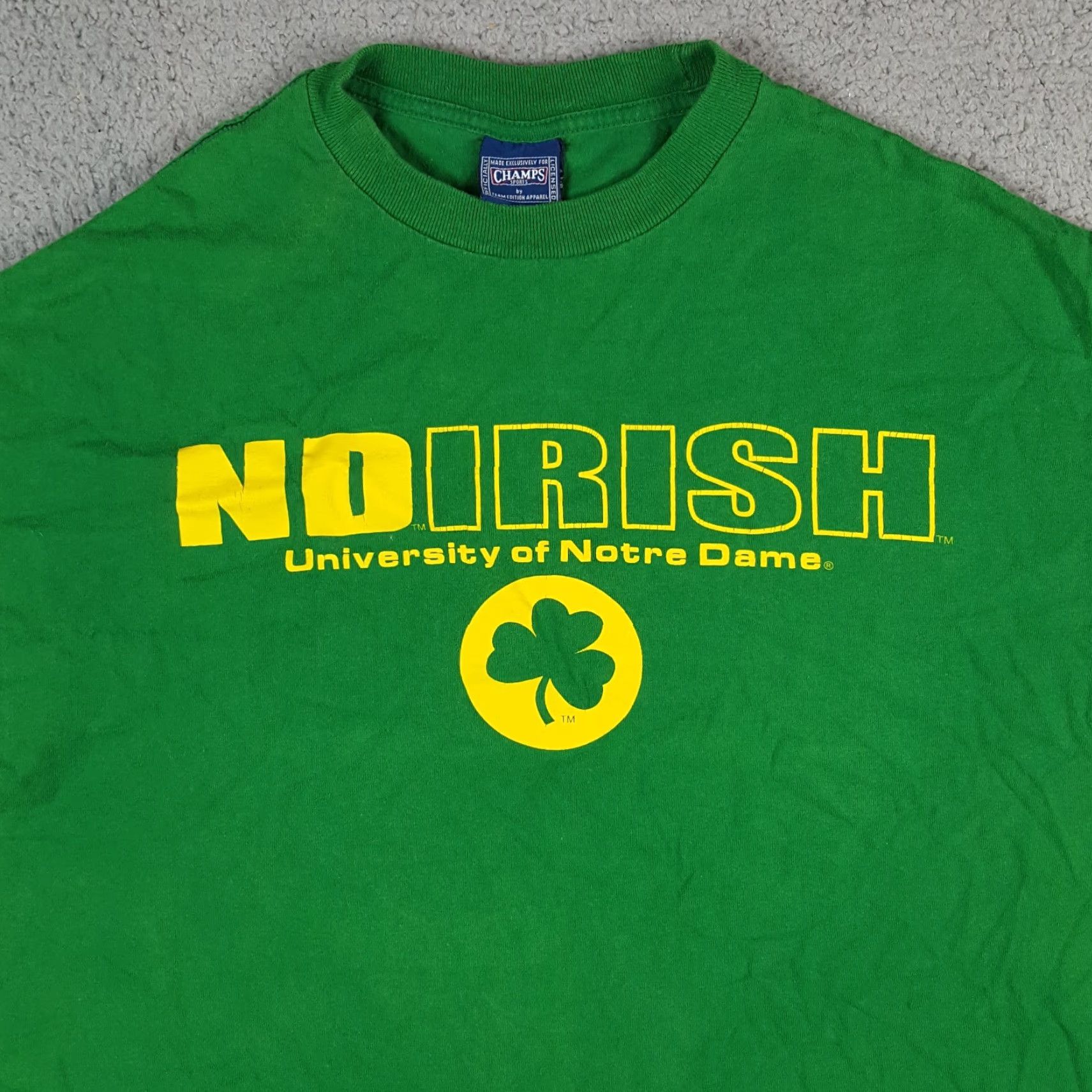 Vintage VINTAGE Notre Dame Fighting Irish Football Mens Size L Retro Clover Logo T Shirt Size US L / EU 52-54 / 3 - 2 Thumbnail