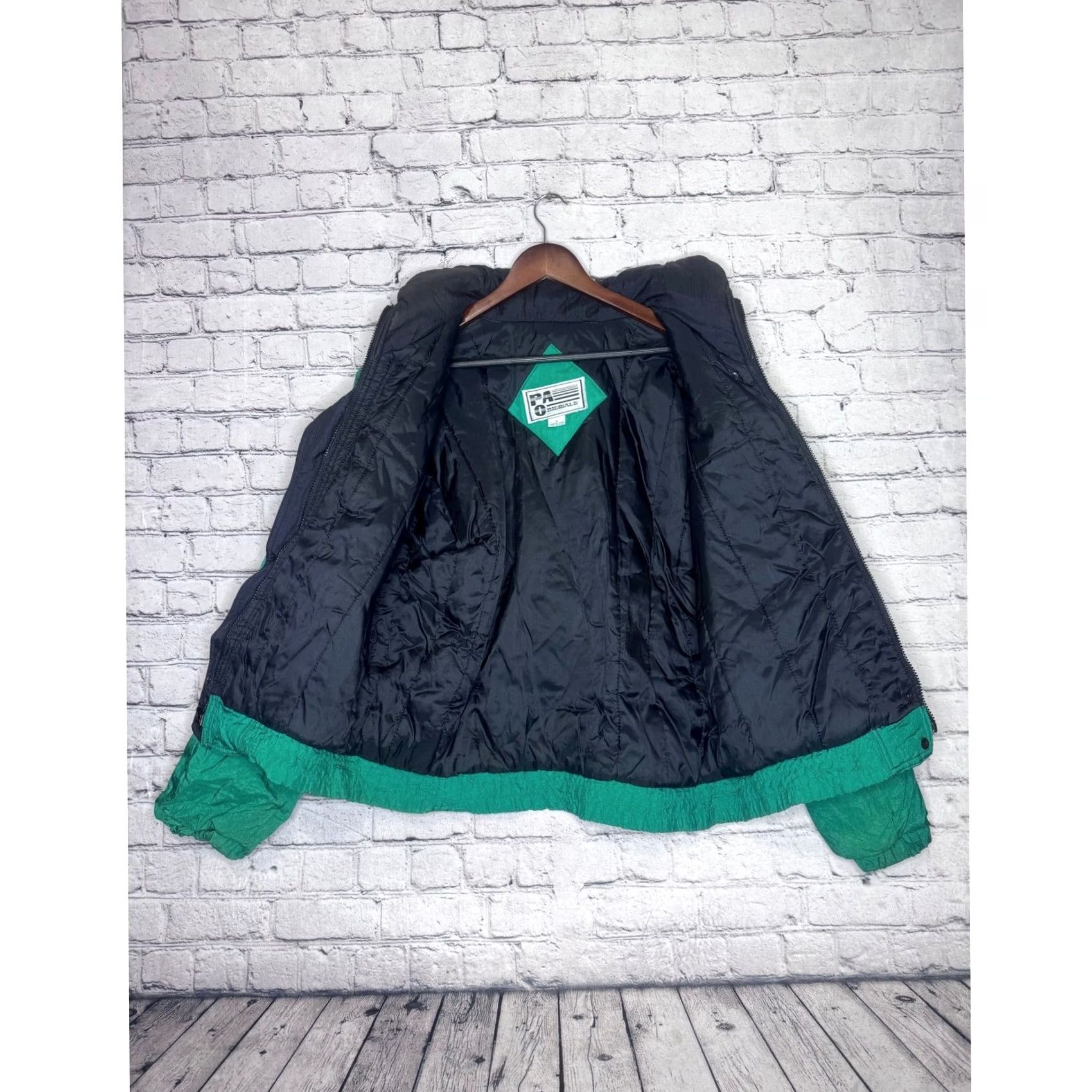 Vintage VINTAGE PA Originals Womens Green Full Zip Bomber Jacket L Size L / US 10 / IT 46 - 5 Thumbnail