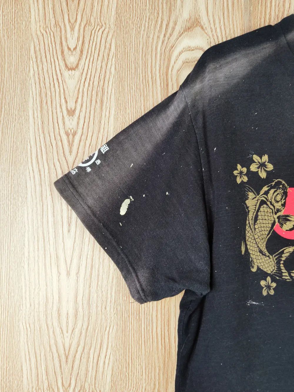 Japanese Brand Buden Shokumin Japan edition faded Black tee #W589 Size US L / EU 52-54 / 3 - 9 Thumbnail