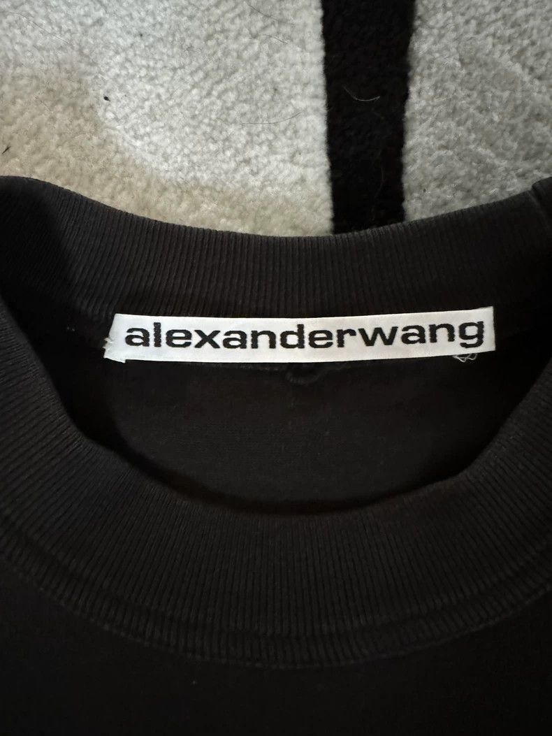Alexander Wang Alexander Wang Black Short Sleeve T-shirt- Size S / US 4 / IT 40 - 2 Thumbnail