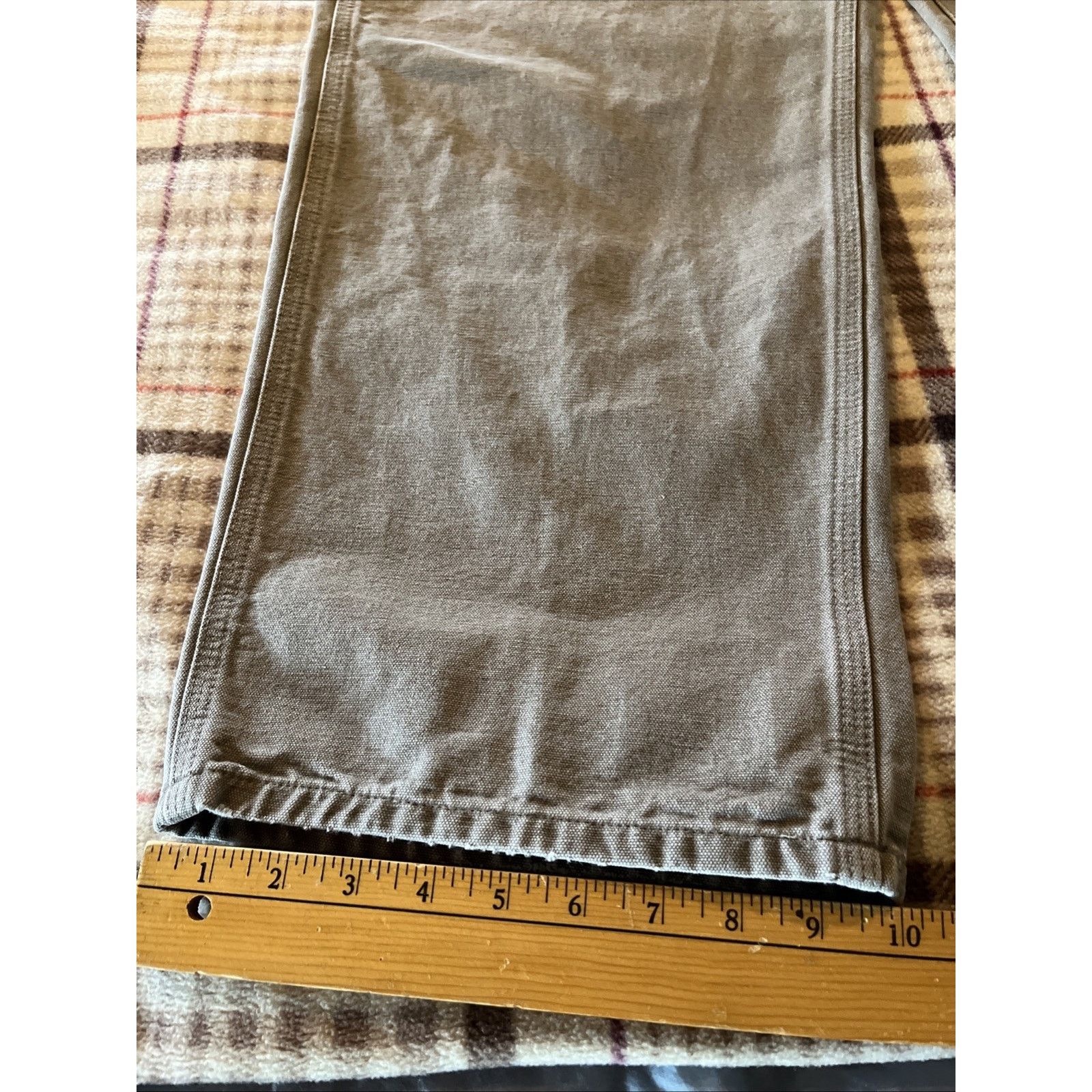 Carhartt Carhartt Men’s Pants 42x32 Gray Dungaree Fit Duck Canvas Size US 42 / EU 58 - 3 Thumbnail