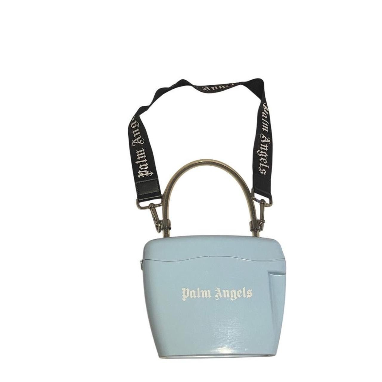 Palm Angels Palm Angels Logo Padlock Top Handle Crossbody Purse Size ONE SIZE - 1 Thumbnail