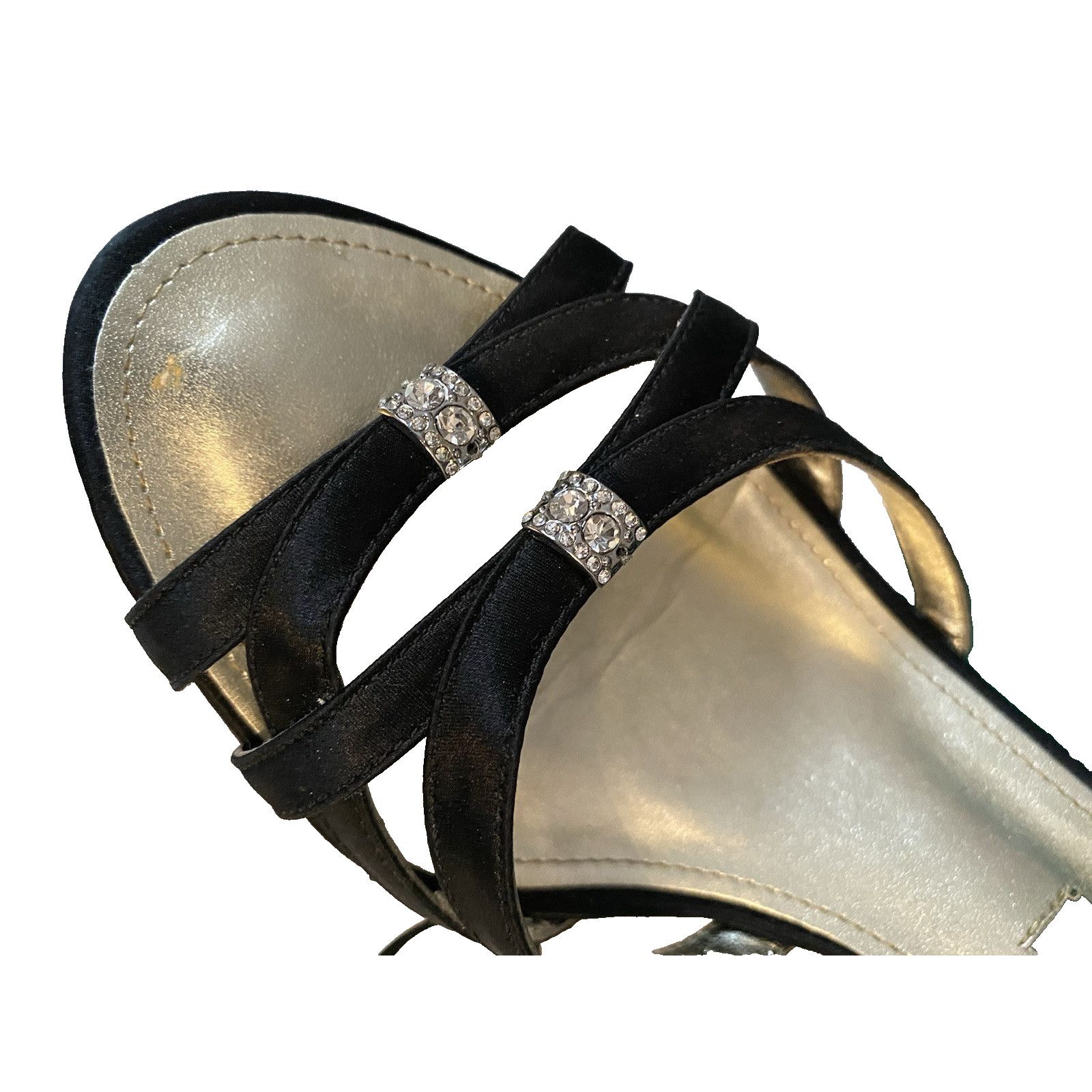 & Other Stories Caparros Kitten Heels Strappy sz 6M Blk Silk Size US 6 / IT 36 - 3 Thumbnail
