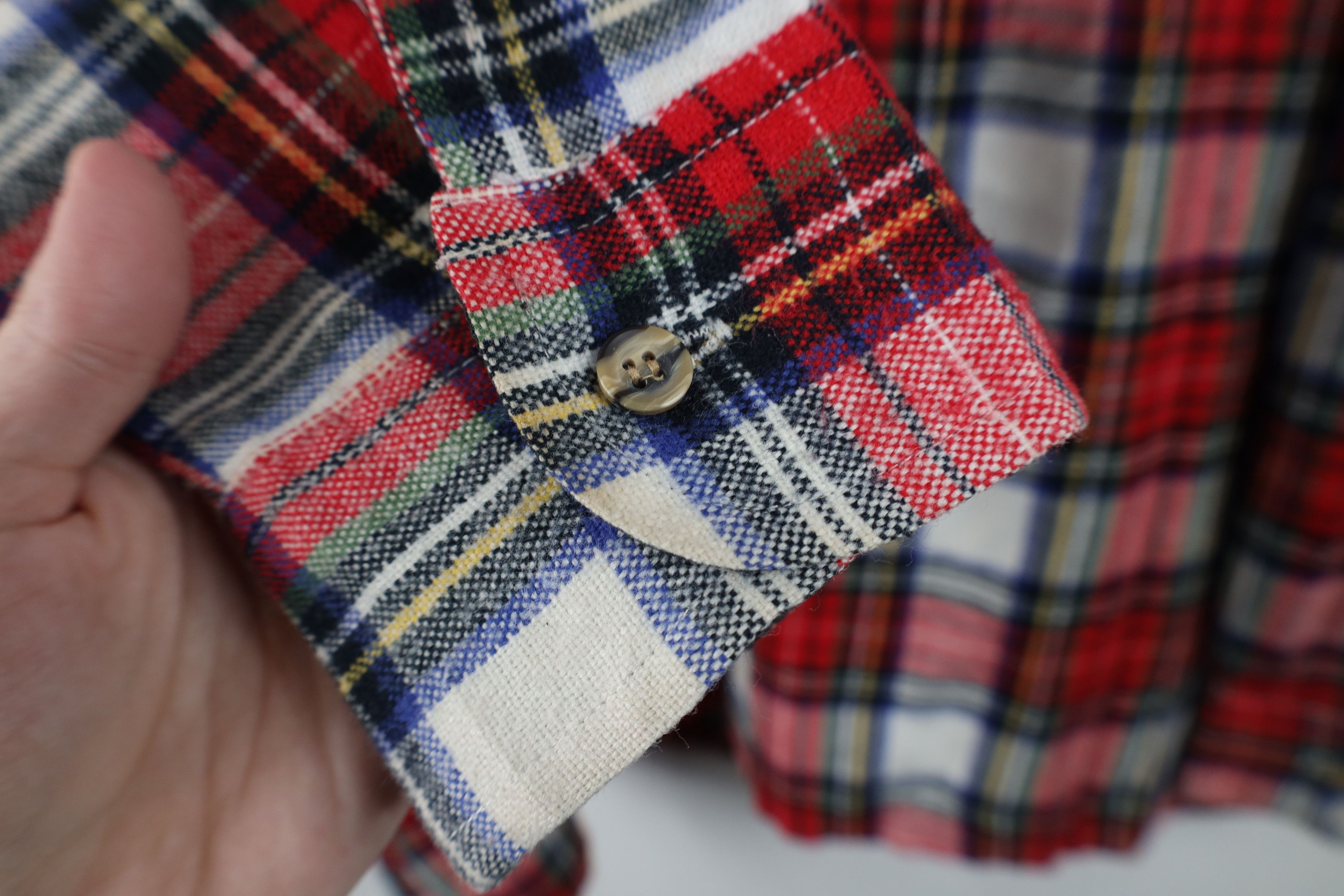 Vintage Vintage 80s 90s Streetwear Pocket Knit Collared Button Shirt Size US L / EU 52-54 / 3 - 7 Thumbnail