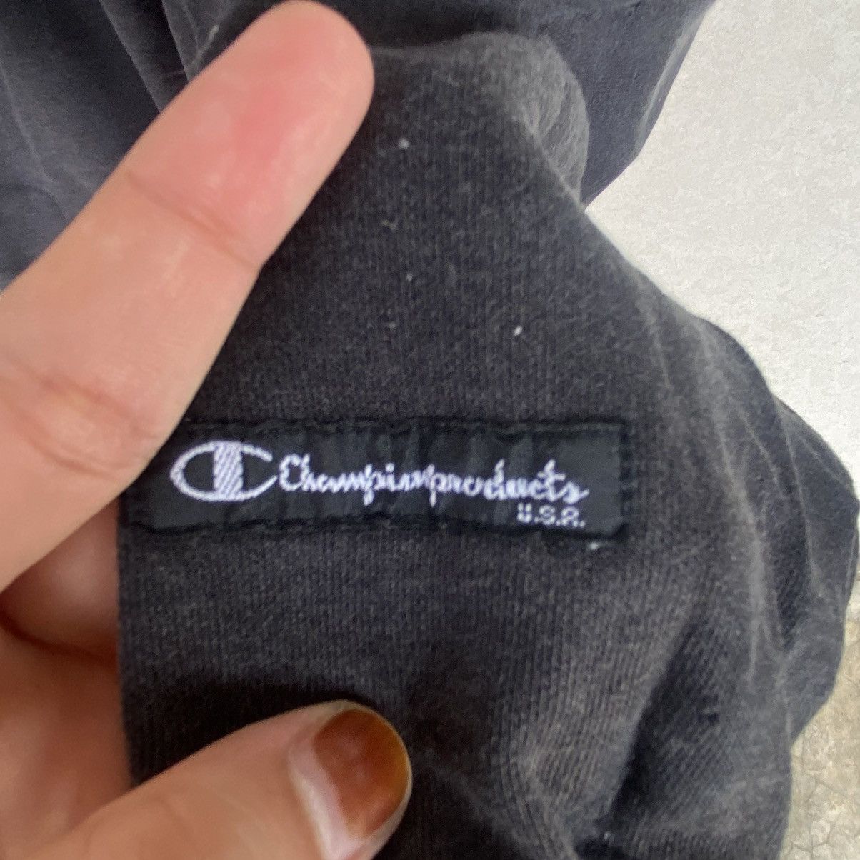 Other Vintage Champion Big Printed Crewneck Sweatshirt Black M Size US M / EU 48-50 / 2 - 5 Thumbnail