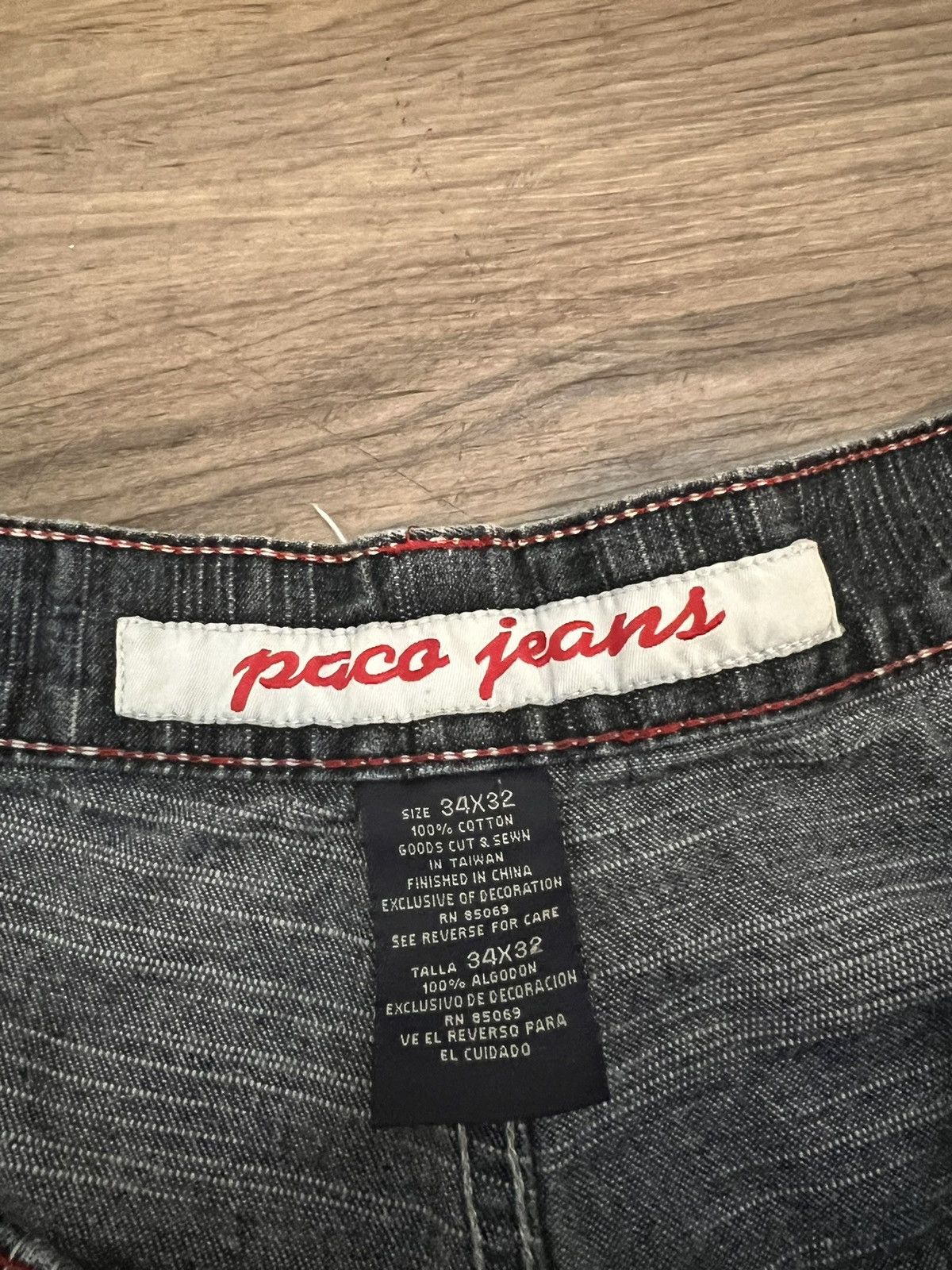 JNCO × Japanese Brand × Vintage Vintage Y2K Paco Jeans Baggy Zipper Jeans Size US 34 / EU 50 - 4 Thumbnail