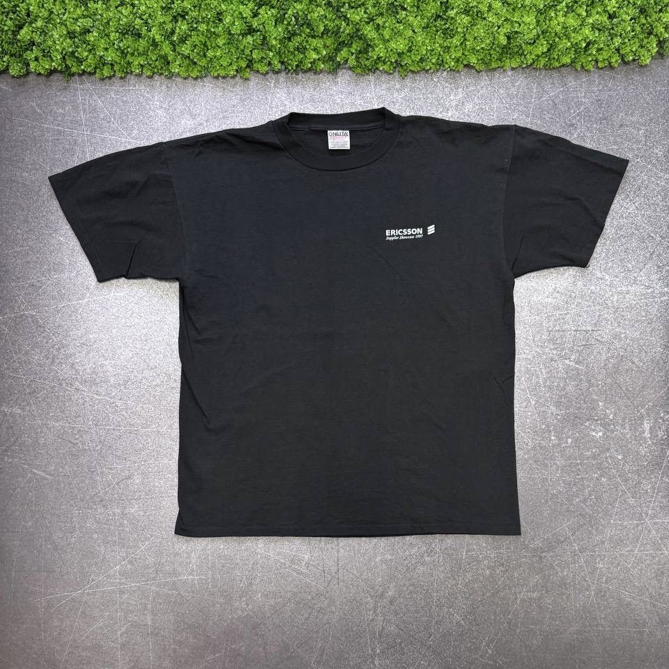 Vintage Vintage 1997 Sony Ericsson AF738 T Shirt Rare Japan Size US XL / EU 56 / 4 - 2 Thumbnail