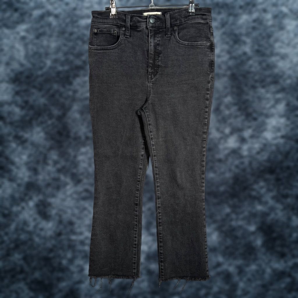 Madewell Madewell Cali Demi-Boot Jeans Denim Black Wash Womens Size 29 Bootcut Jeans 5-Pocket Design High Rise Adult Womens Black Madewell Cali Demi-Boot Jeans Size 29" - 1 Thumbnail