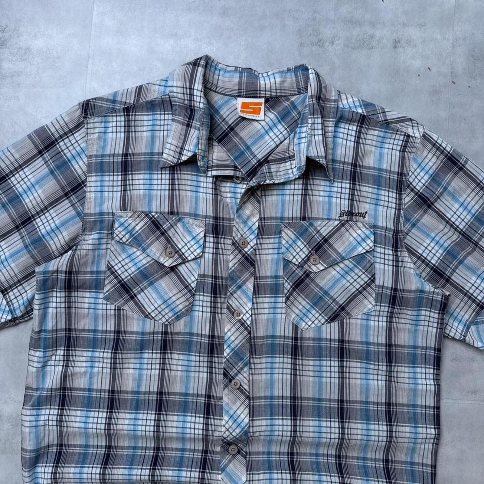 Sideout Y2K Sideout Button Up Skater Shirt Size US M / EU 48-50 / 2 - 3 Thumbnail