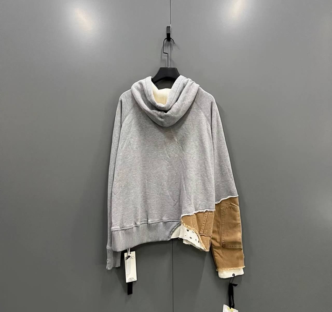 Greg Lauren GREG LAUREN Colorblock Distressed Hoodie Size US M / EU 48-50 / 2 - 2 Thumbnail