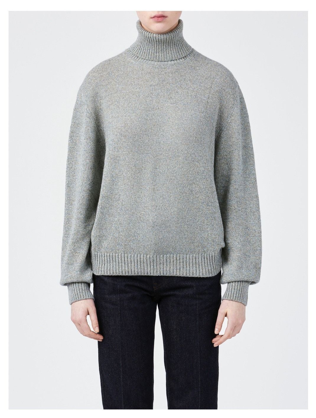 Loro Piana o1srvl11e0725 FAO5748 Turtleneck Cashmere Sweater in Grey Size XS / US 0-2 / IT 36-38 - 4 Thumbnail