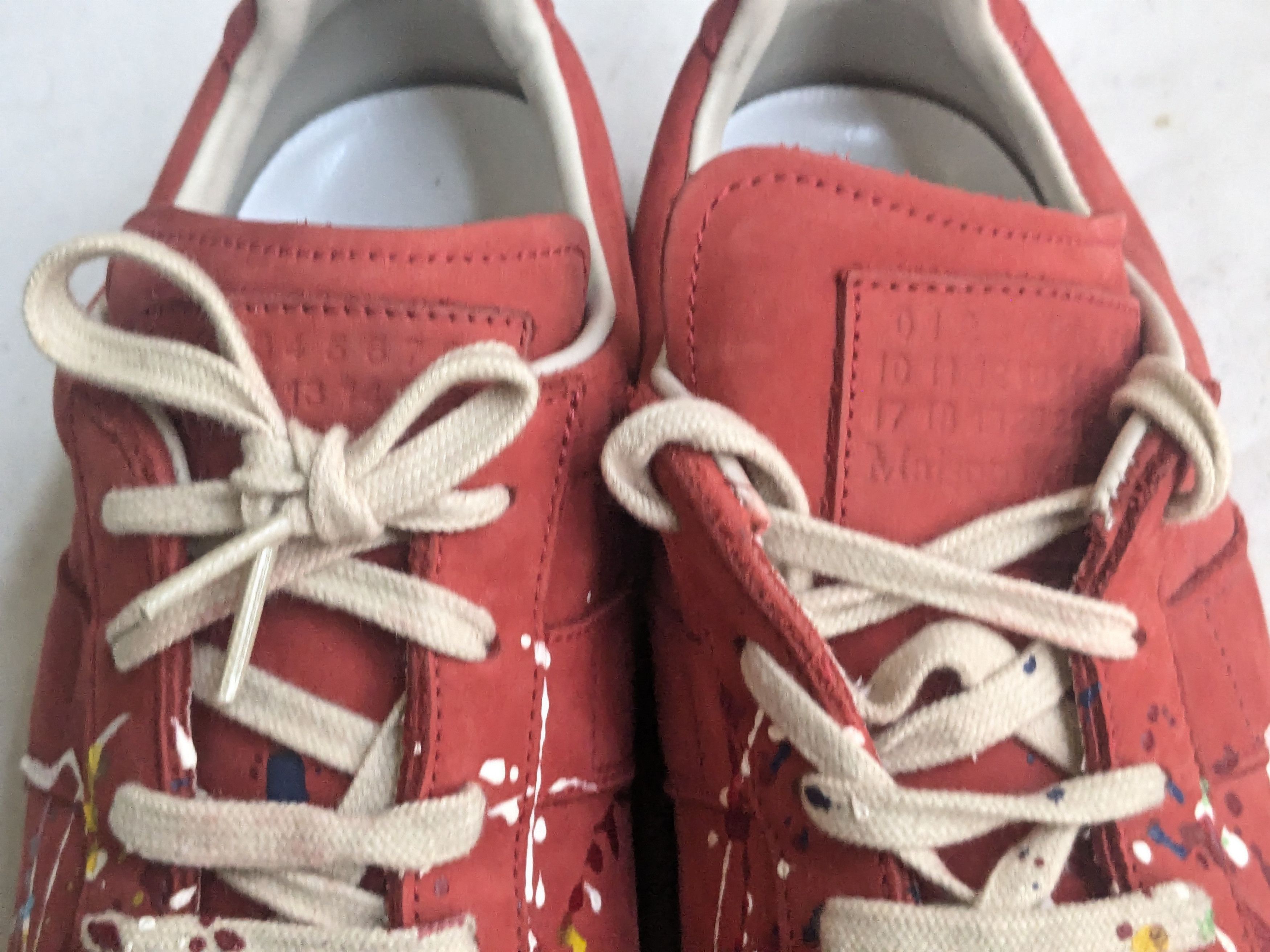 Maison Margiela Maison Margiela Replica GAT Red Paint Splatter 10 43 Size US 10 / EU 43 - 5 Thumbnail