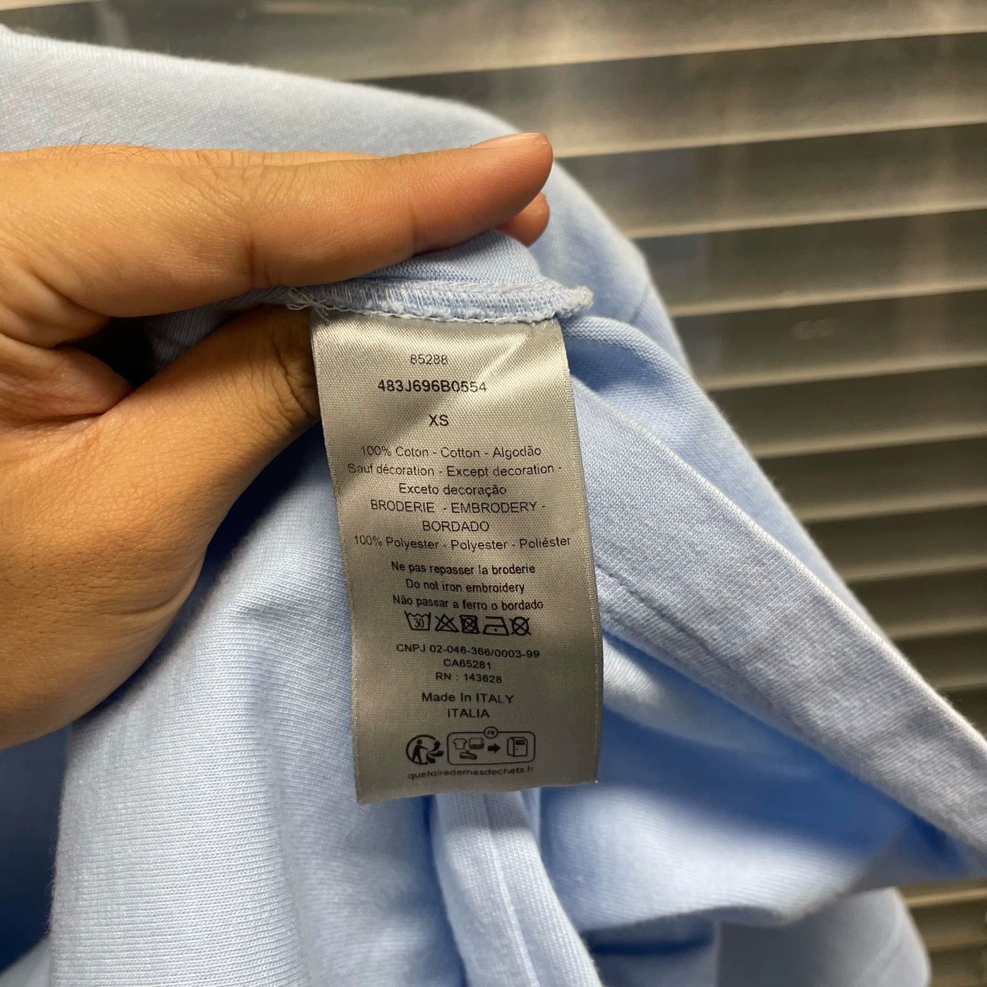 Dior Dior 24 Blue Logo Embroidery Tee XS New Size US XS / EU 42 / 0 - 5 Thumbnail