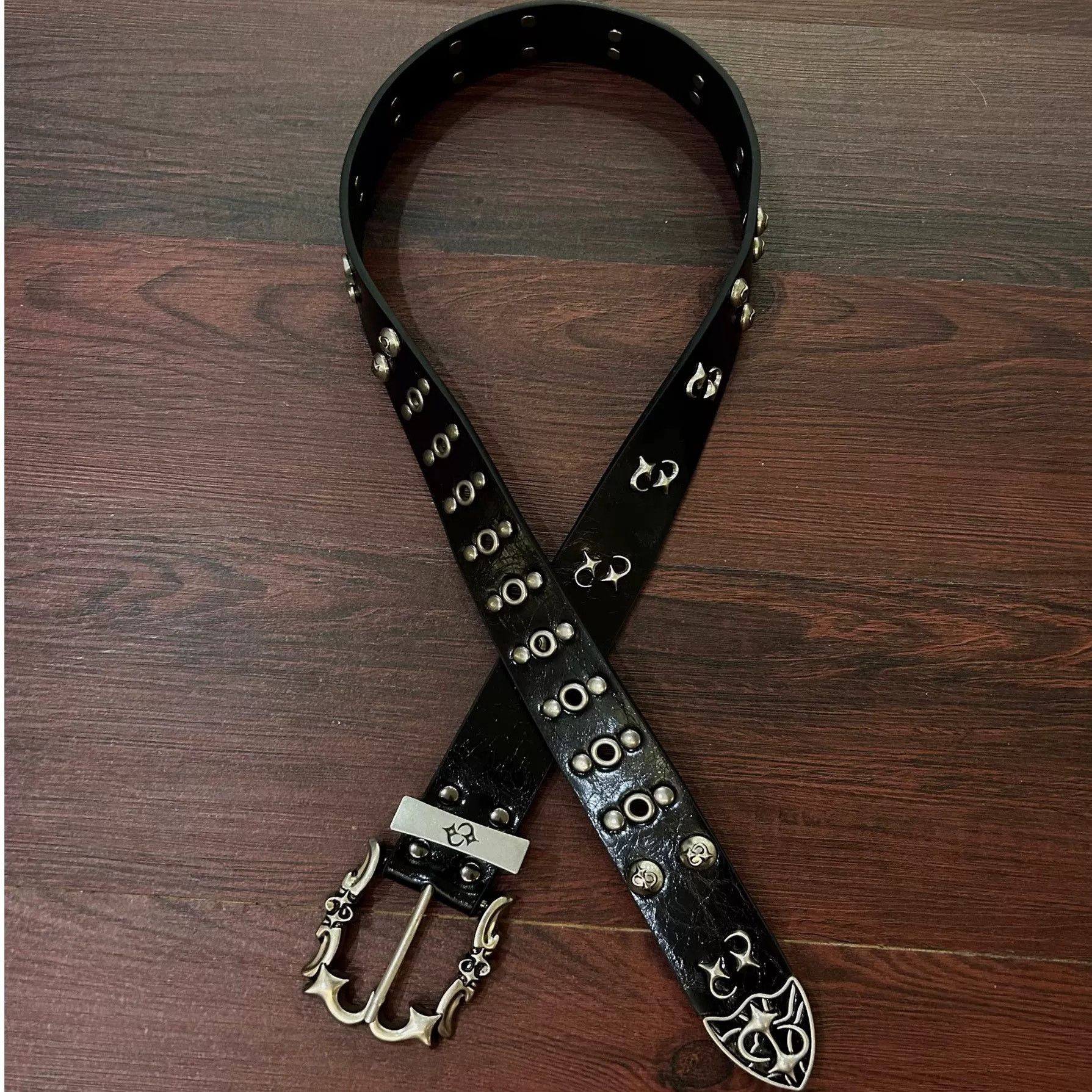 Japanese Brand Black Punk Gothic Belt Rivet Size ONE SIZE - 4 Thumbnail