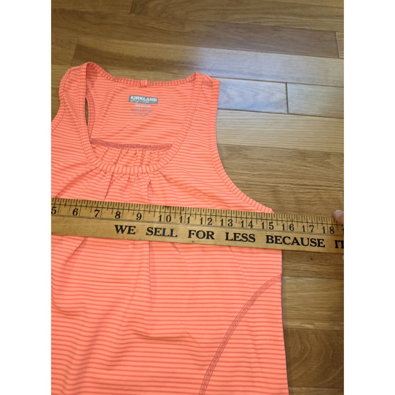 Vintage Kirkland Signature Racer Back Tank Top Blue Women's Medium Orange Stripe Size M / US 6-8 / IT 42-44 - 6 Thumbnail