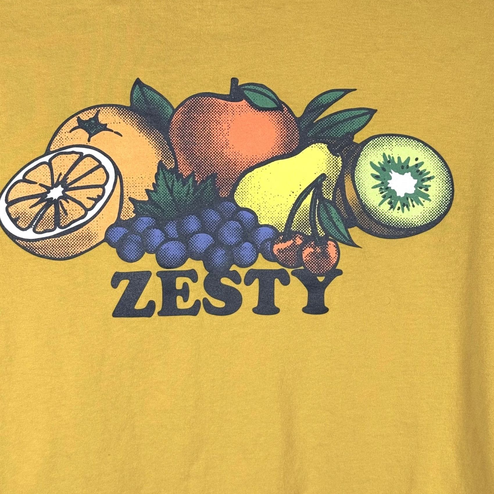 Vintage Original Use Zesty Long Sleeve T-Shirt Mustard Yellow Graphic Men's Size Large Size US L / EU 52-54 / 3 - 5 Thumbnail