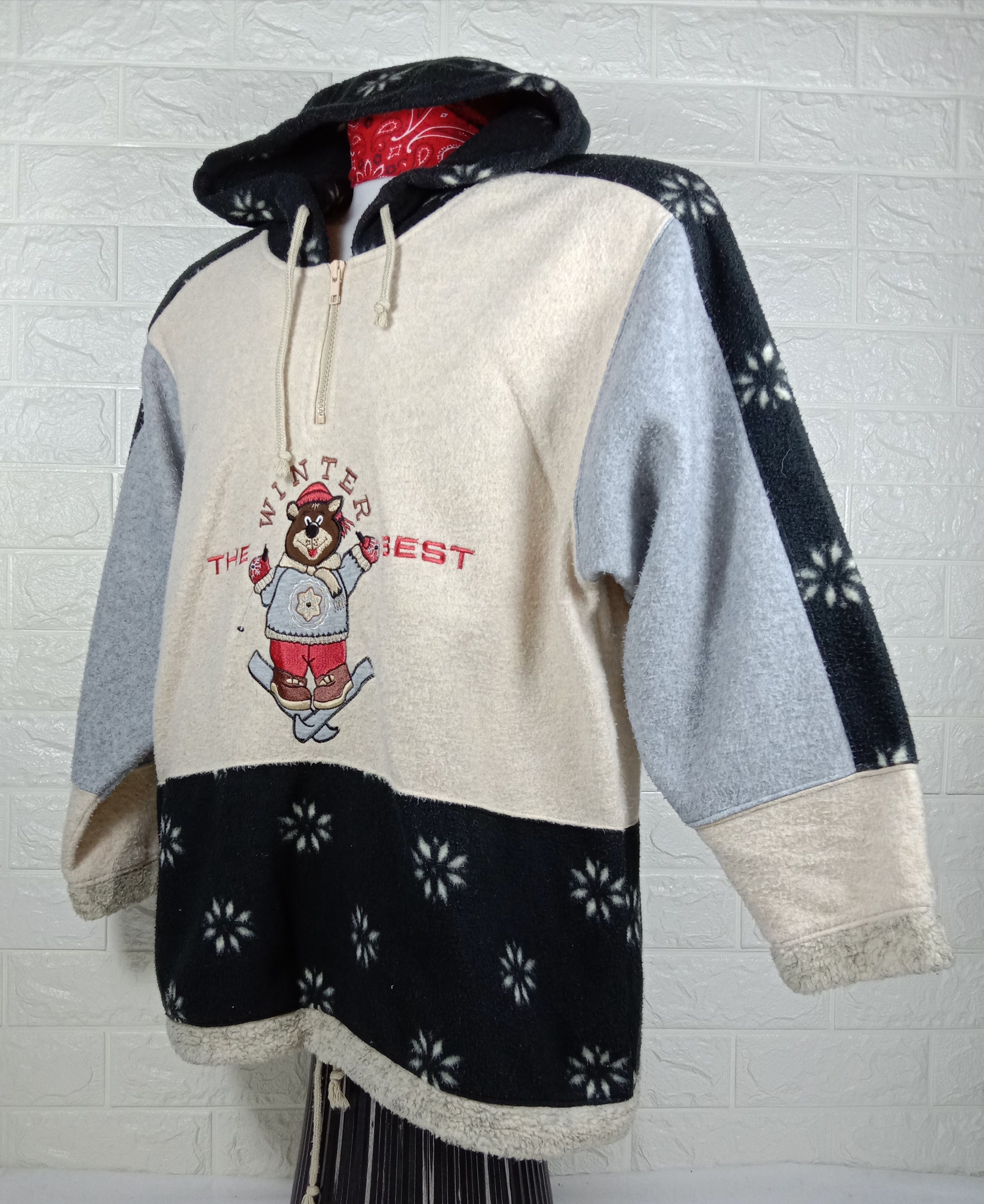 Japanese Brand Vintage CU-CULU The Best Winter Hoodie Sweatshirt Size US L / EU 52-54 / 3 - 3 Thumbnail