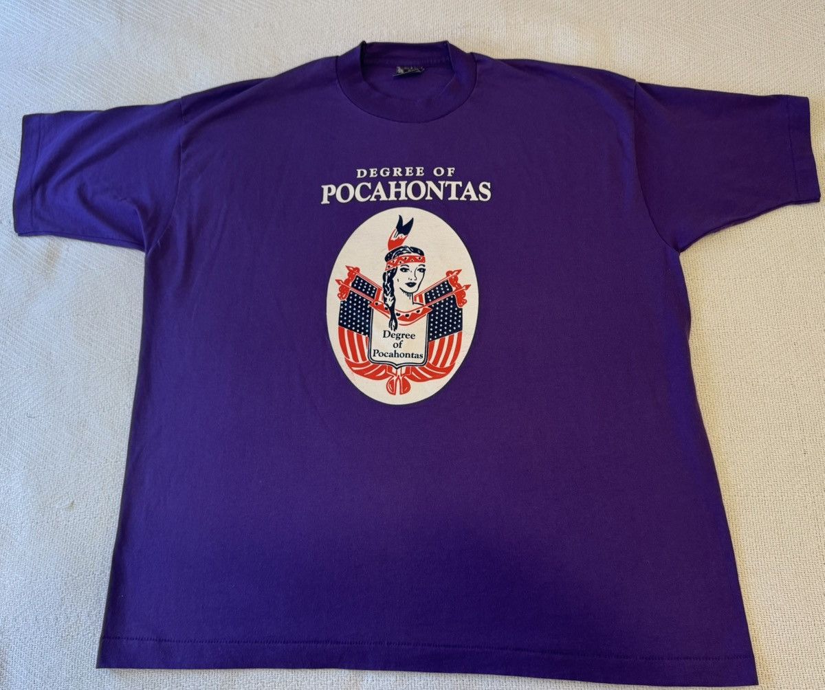 Vintage Pocahontas Single Stitch T-Shirt Size US XL / EU 56 / 4 - 2 Thumbnail