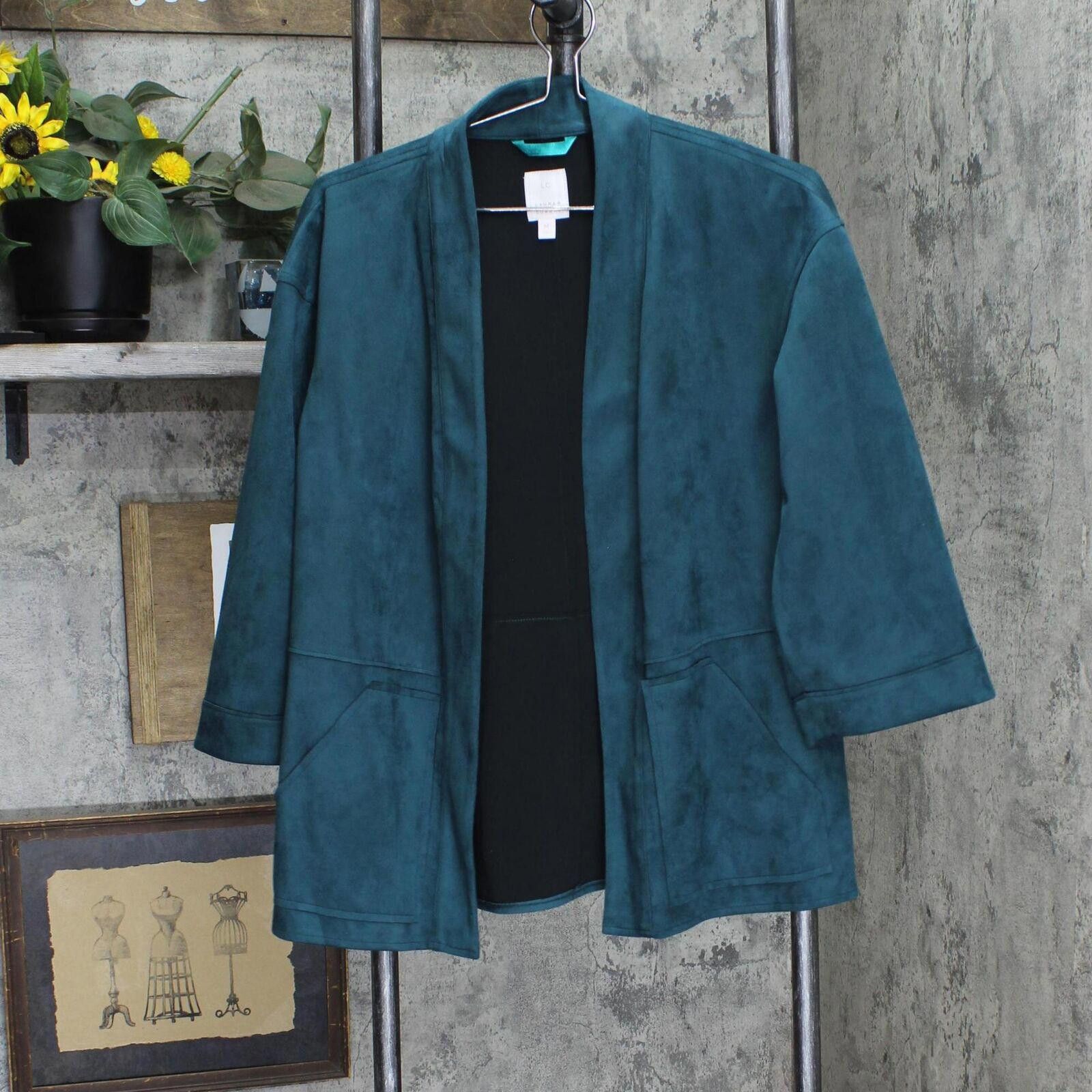 Designer NEW LC Lauren Conrad Front Blazer Jacket Teal Blue Green M Size M / US 6-8 / IT 42-44 - 1 Thumbnail