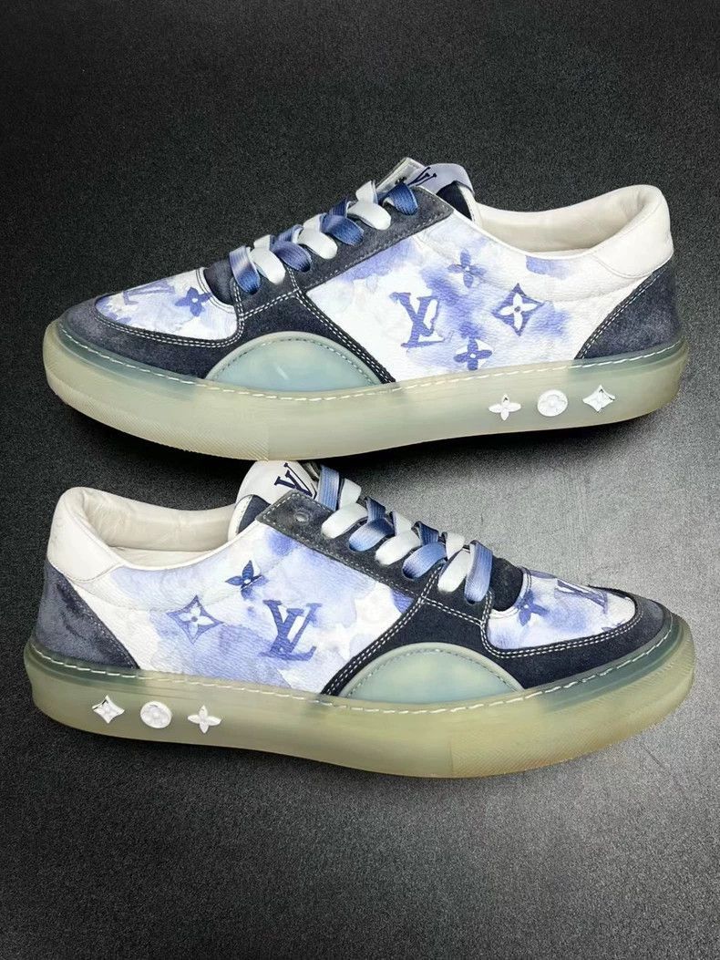 Louis Vuitton LV OlIie blue tie-dye casual sneakers-2507 Size US 10 / EU 43 - 3 Thumbnail
