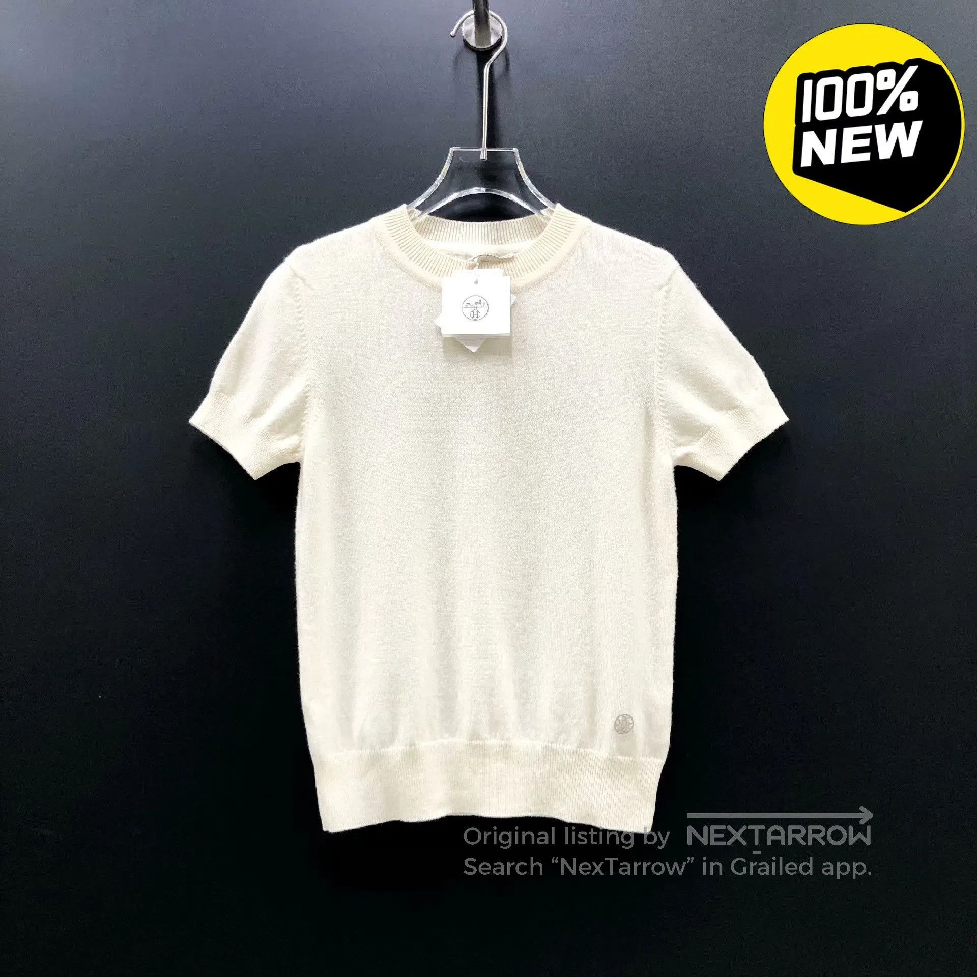 Hermes Hermes 100% Cashmere Knit Short Sleeve T-shirt. Size US S / EU 44-46 / 1 - 1 Thumbnail