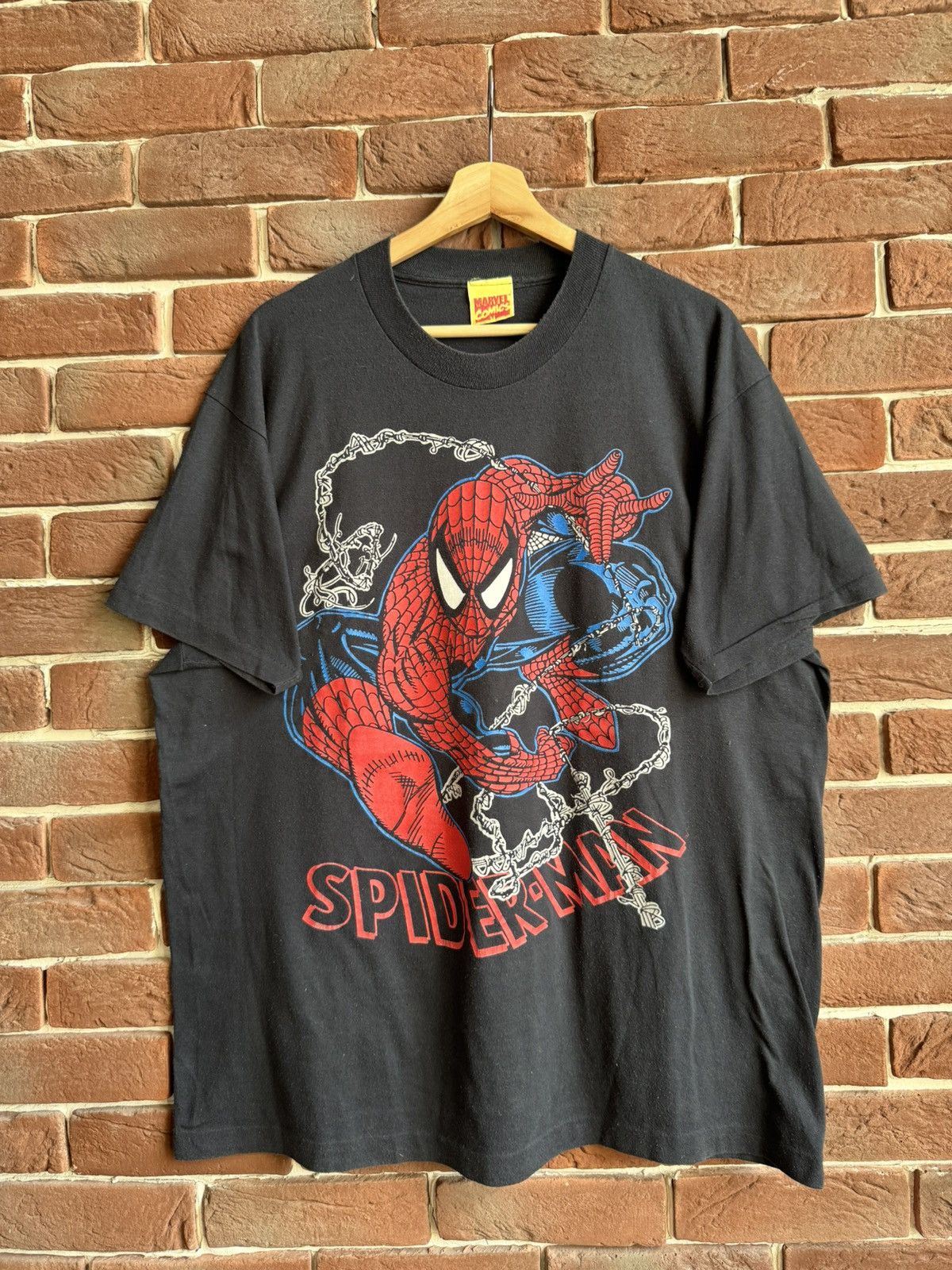 Marvel Comics 1994 90s Vintage Spiderman Marvel Comics Very Rare T Shirt Size US XL / EU 56 / 4 - 1 Thumbnail