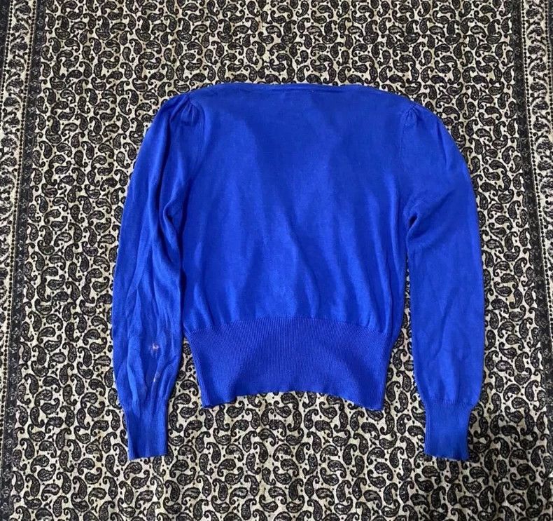 Vivienne Westwood Vivienne Westwood Blue Navy collar knit cardigan Size M / US 6-8 / IT 42-44 - 3 Thumbnail