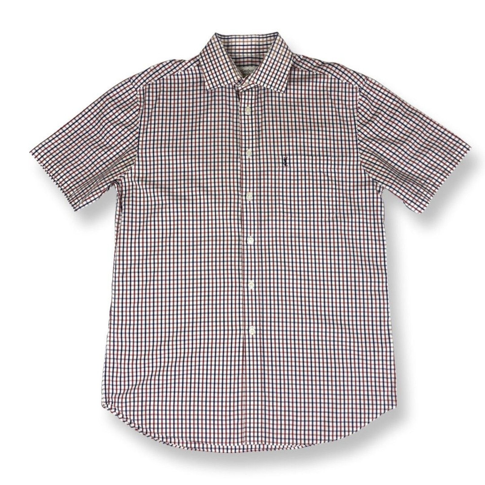 Yves Saint Laurent YSL Logo Shirt Yves Saint Laurent Vintage Size US M / EU 48-50 / 2 - 1 Thumbnail