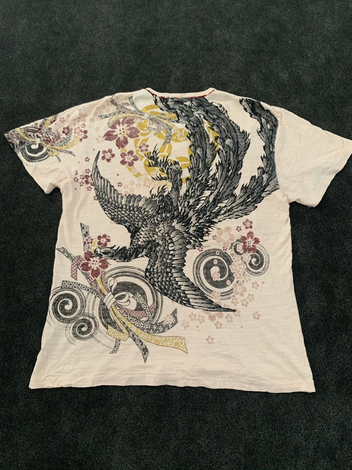 Japanese Brand Vintage Y2K Japanese Style Phoenix / Crane Graphic Tee Size US L / EU 52-54 / 3 - 7 Thumbnail