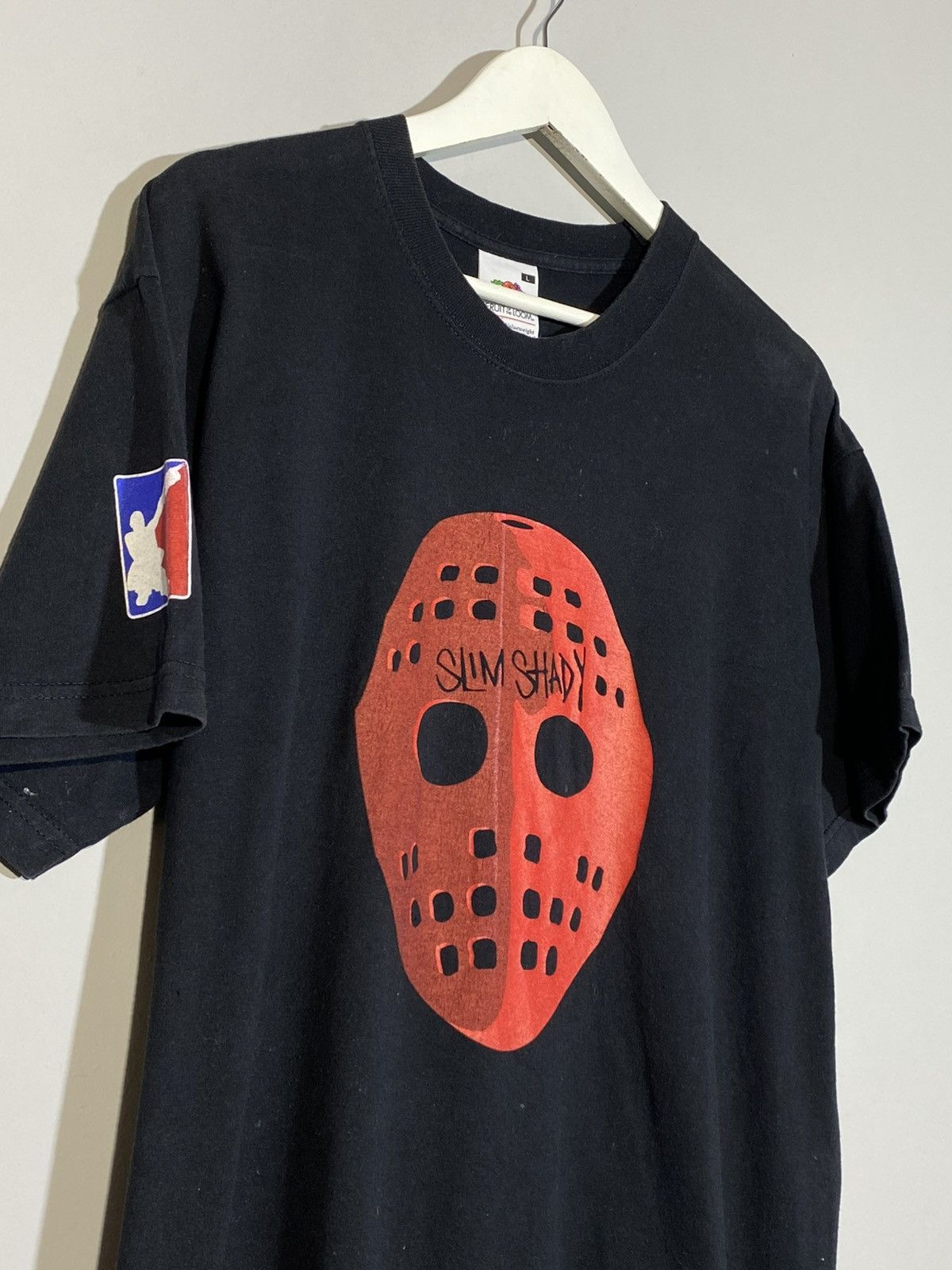 Eminem Vintage Eminem Slim Shady Red Jason Mask Horror Rap Graphic Size US L / EU 52-54 / 3 - 3 Thumbnail