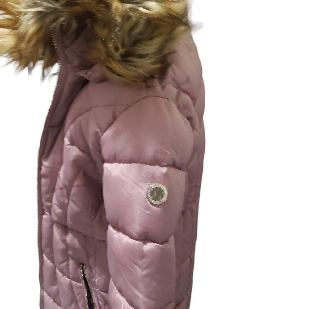 DKNY CT816 DKNY Ladies Pink Champagne Hooded Puffer Jacket L Size L / US 10 / IT 46 - 5 Thumbnail