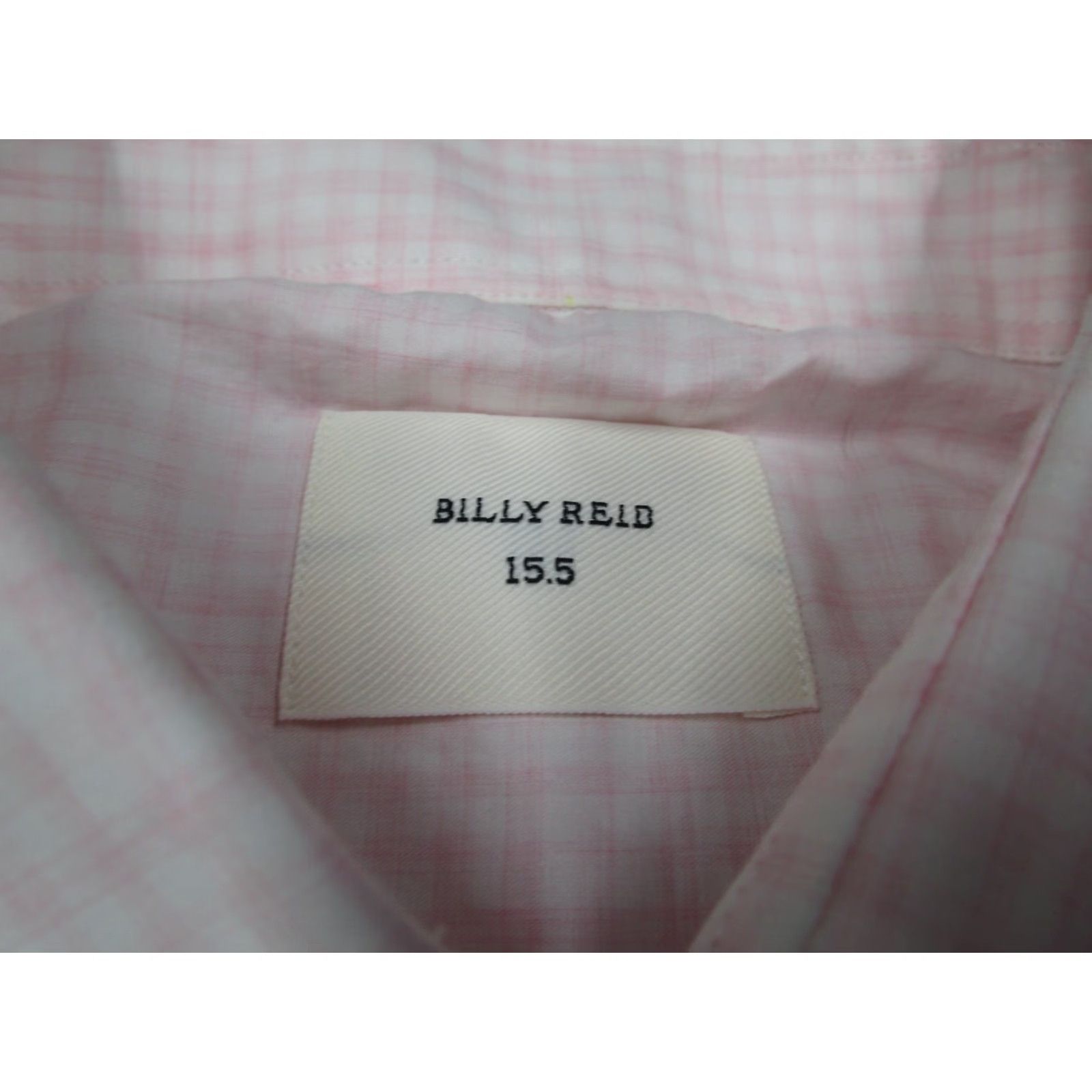 Billy Reid Billy Reid Shirt Mens 15.5 Pink Check Button-Up Long Sleeve Workwear Made in Italy Size US M / EU 48-50 / 2 - 3 Thumbnail