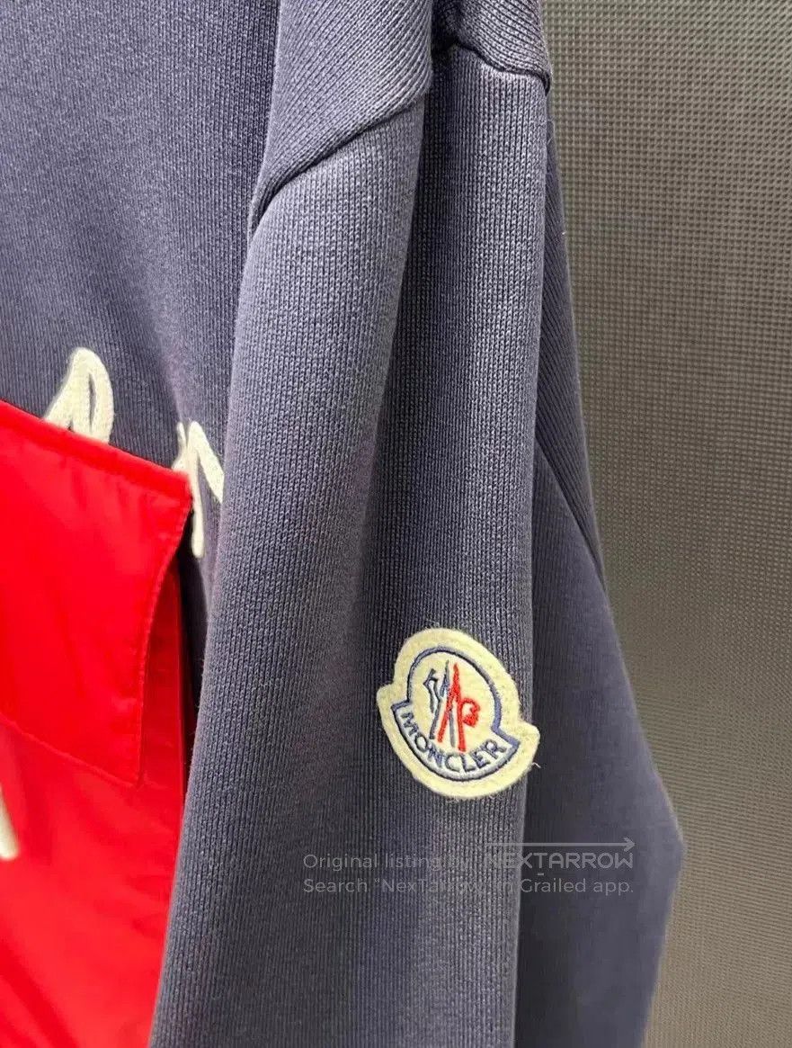 Moncler Moncler Men's Hooded Sweatshirt in Blue. Size US S / EU 44-46 / 1 - 6 Thumbnail