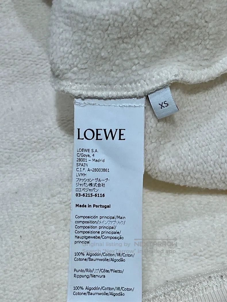 Loewe Loewe Plant Pattern Printed Round Neck Sweatshirt, Beige Size XS / US 0-2 / IT 36-38 - 4 Thumbnail