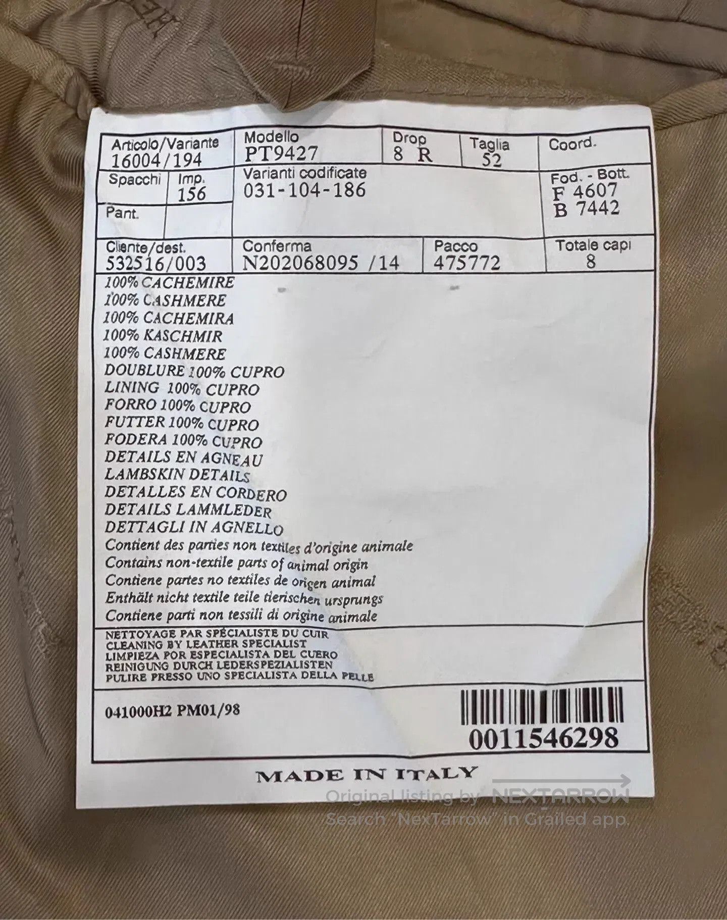 Hermes Beige Long Coat with Button Closure - Size L. Size US L / EU 52-54 / 3 - 6 Thumbnail
