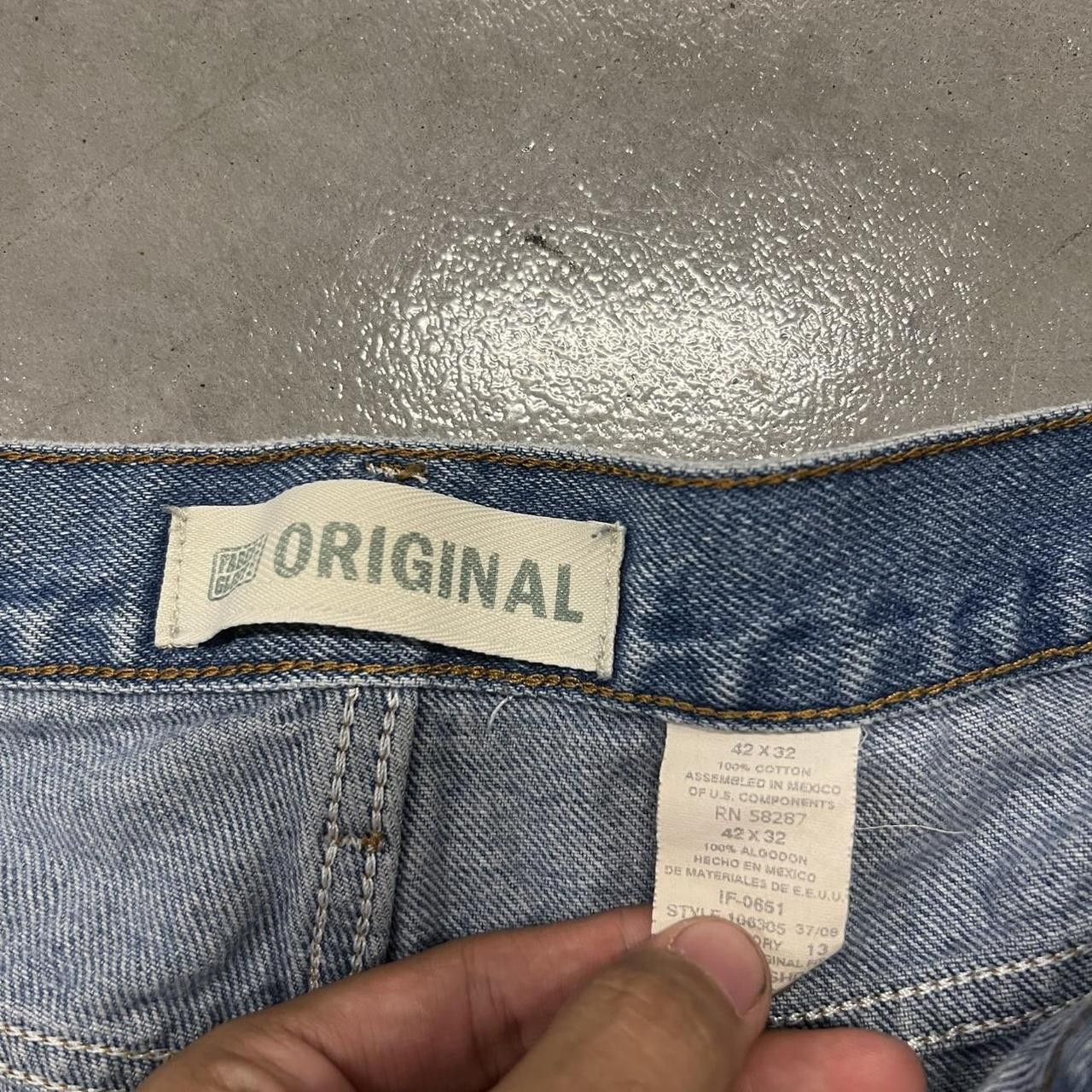 Vintage Vintage Y2K/2000s Baggy Faded Glory Skater Style Denim jeans! Size US 42 / EU 58 - 7 Thumbnail