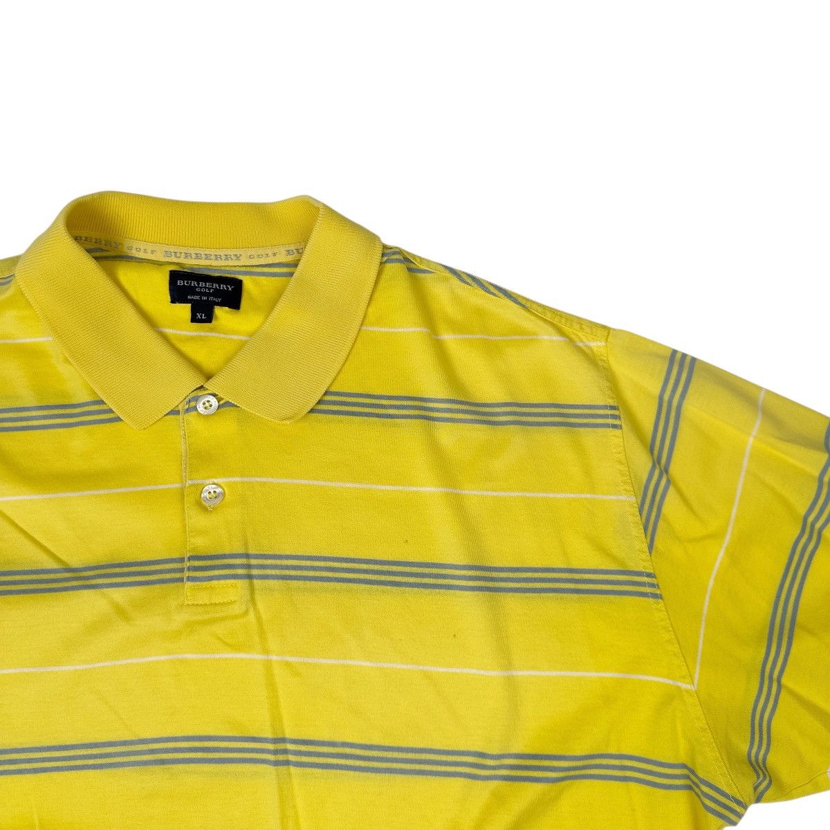 Burberry Burberry Golf Polo Shirt Short Sleeve Striped Made In Italy Size US XL / EU 56 / 4 - 6 Thumbnail