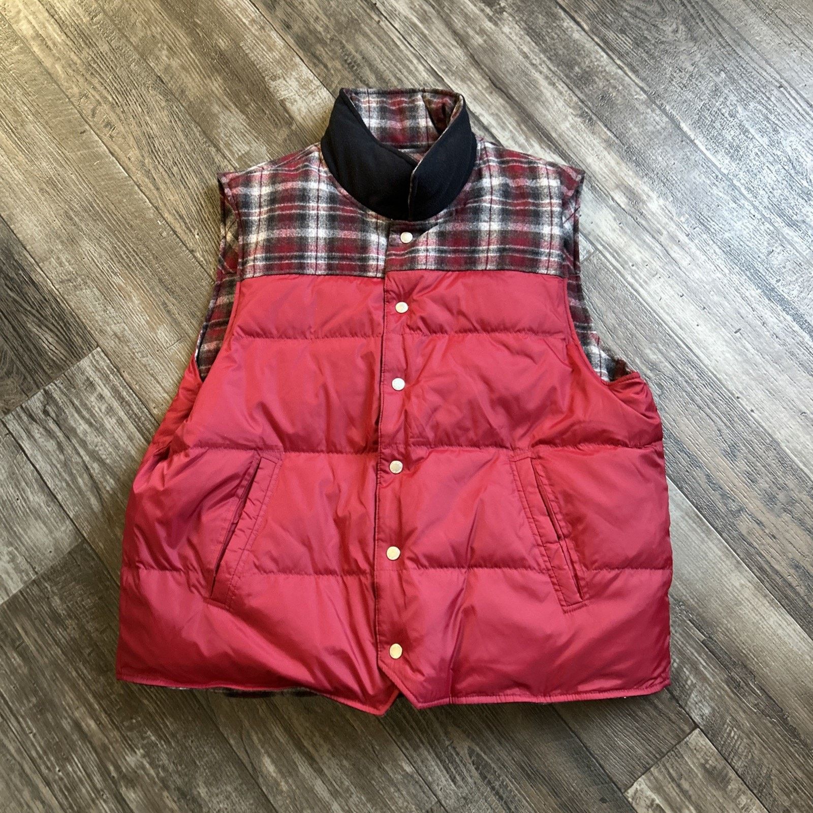 Pendleton Pendleton Vest Mens 2XL Wool Reversible Button Snap Plaid Size US XXL / EU 58 / 5 - 5 Thumbnail