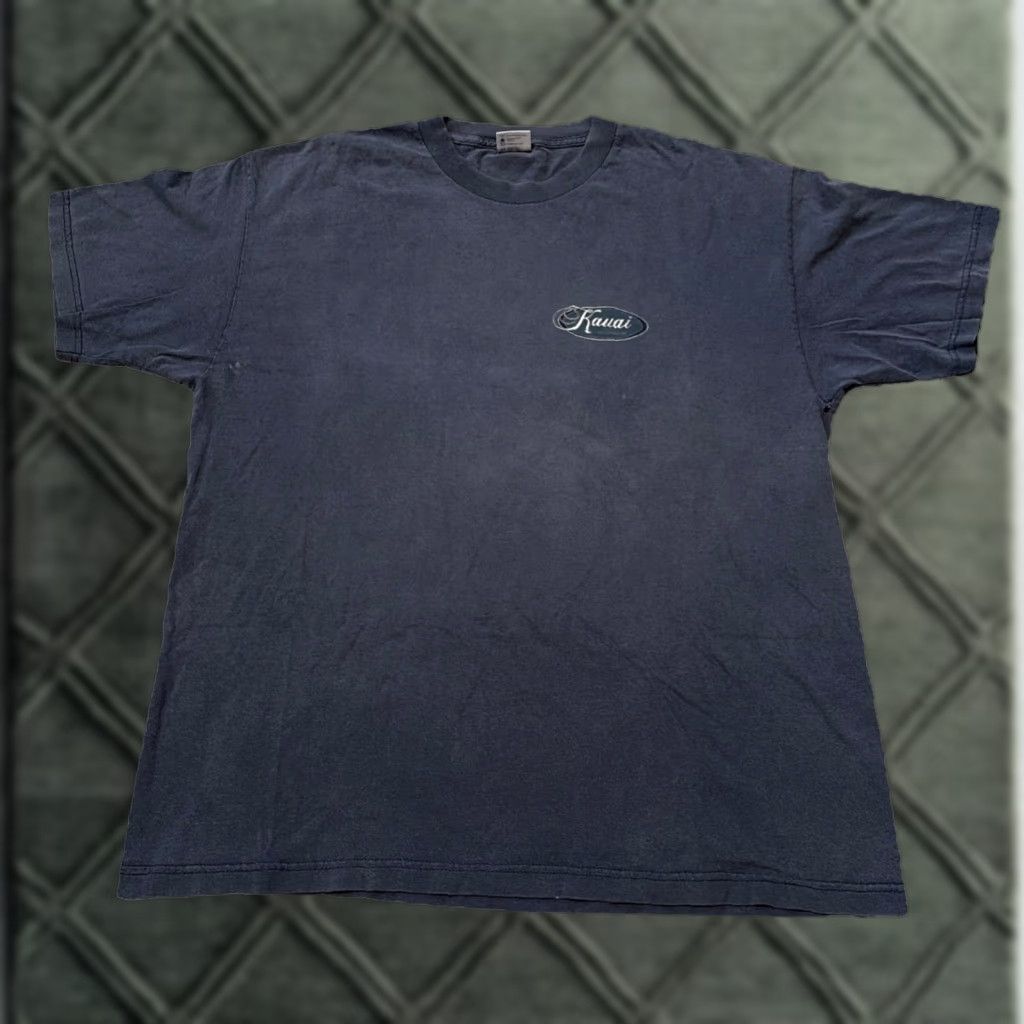 Vintage VINTAGE 90s Kauai Hawaii T-Shirt Navy Blue XL Alstyle Apparel & Activewear Men Regular Sized Shirt Size US XL / EU 56 / 4 - 1 Thumbnail