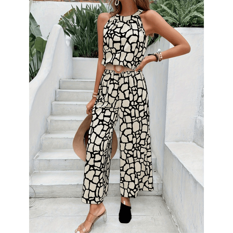 Other Sleeveless Printed Lace-up One-piece Trousers Size S / US 4 / IT 40 - 1 Thumbnail